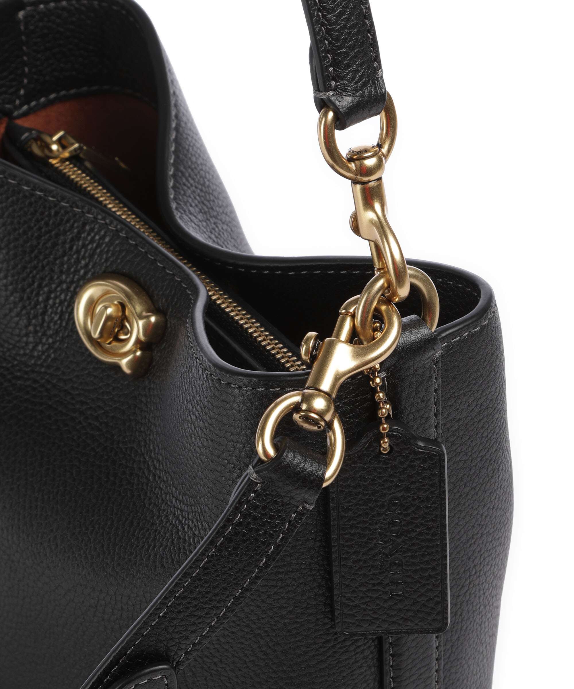 Coach Willow Soft 19 Torebka worek black - Image 4