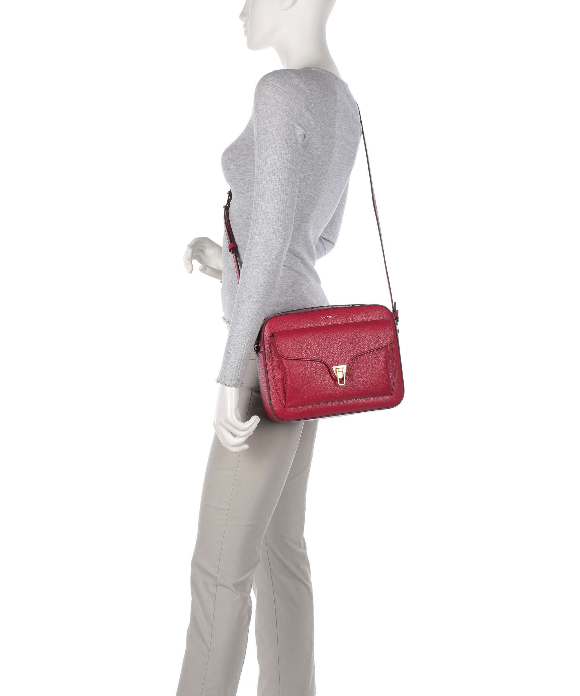 Coccinelle Beat Soft Torba przez ramię sangria - Image 3