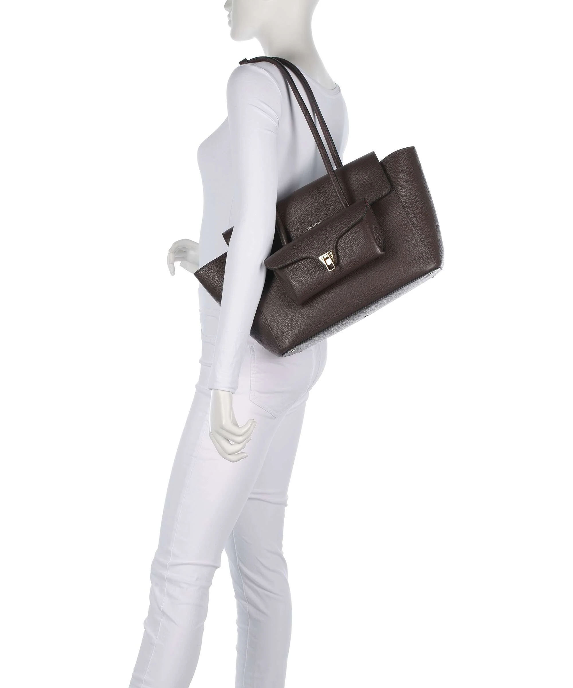 Coccinelle Beat Torba na zakupy brunette - Image 3