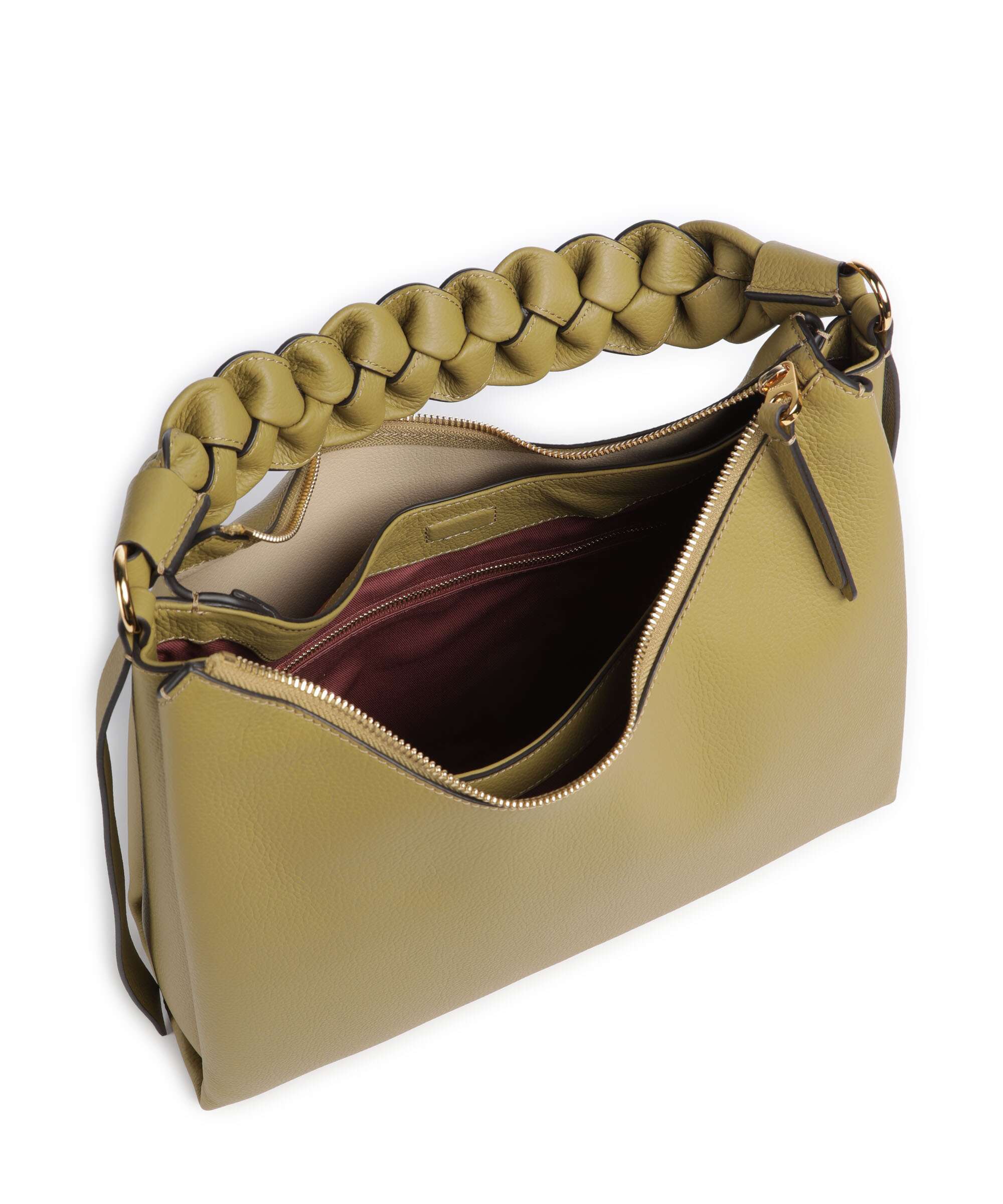 Coccinelle Boheme Grana Double Torebka worek seagrass/sandshell - Image 5