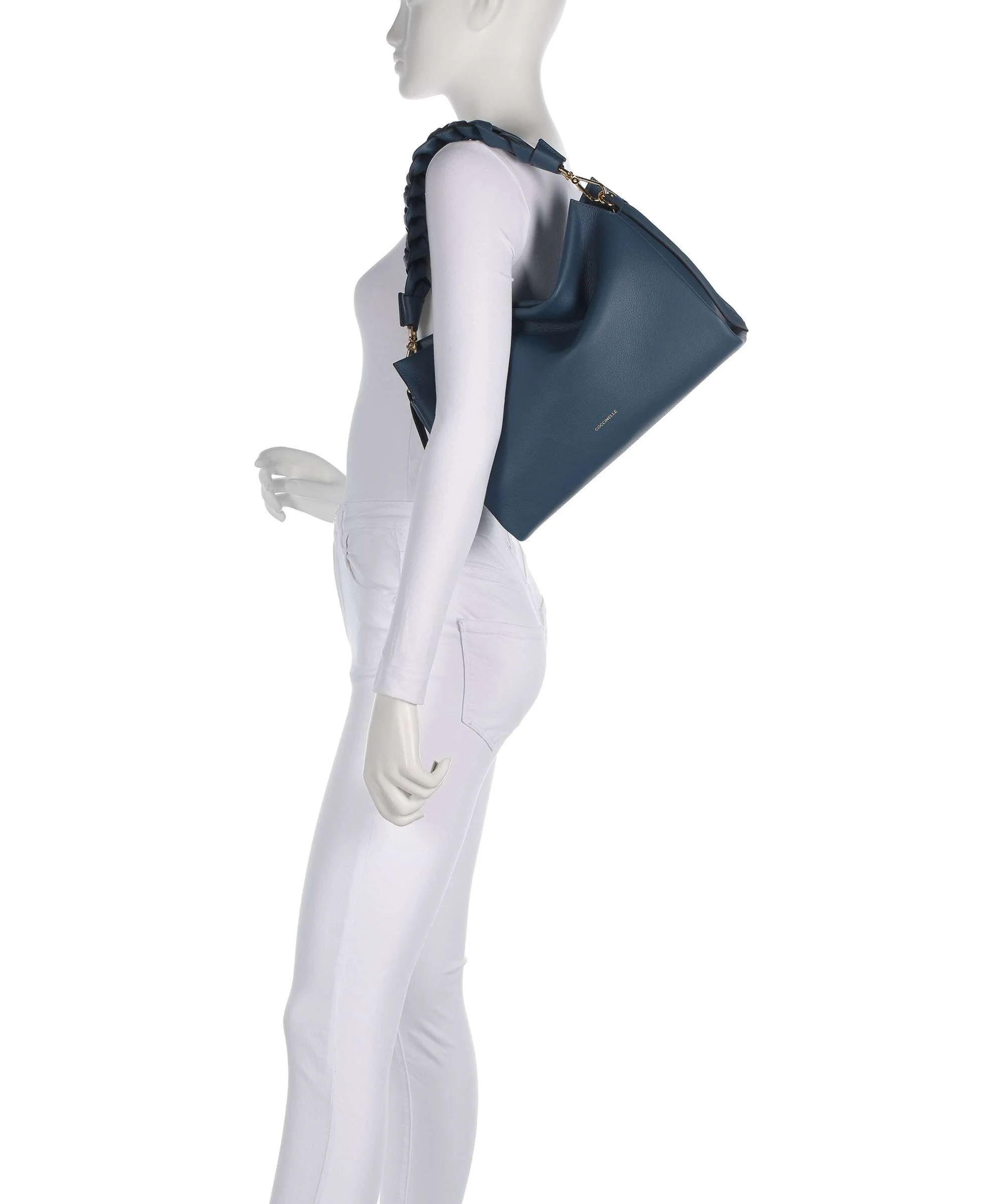 Coccinelle Boheme Grana Double Torebka worek deep blue/sandshell - Image 3