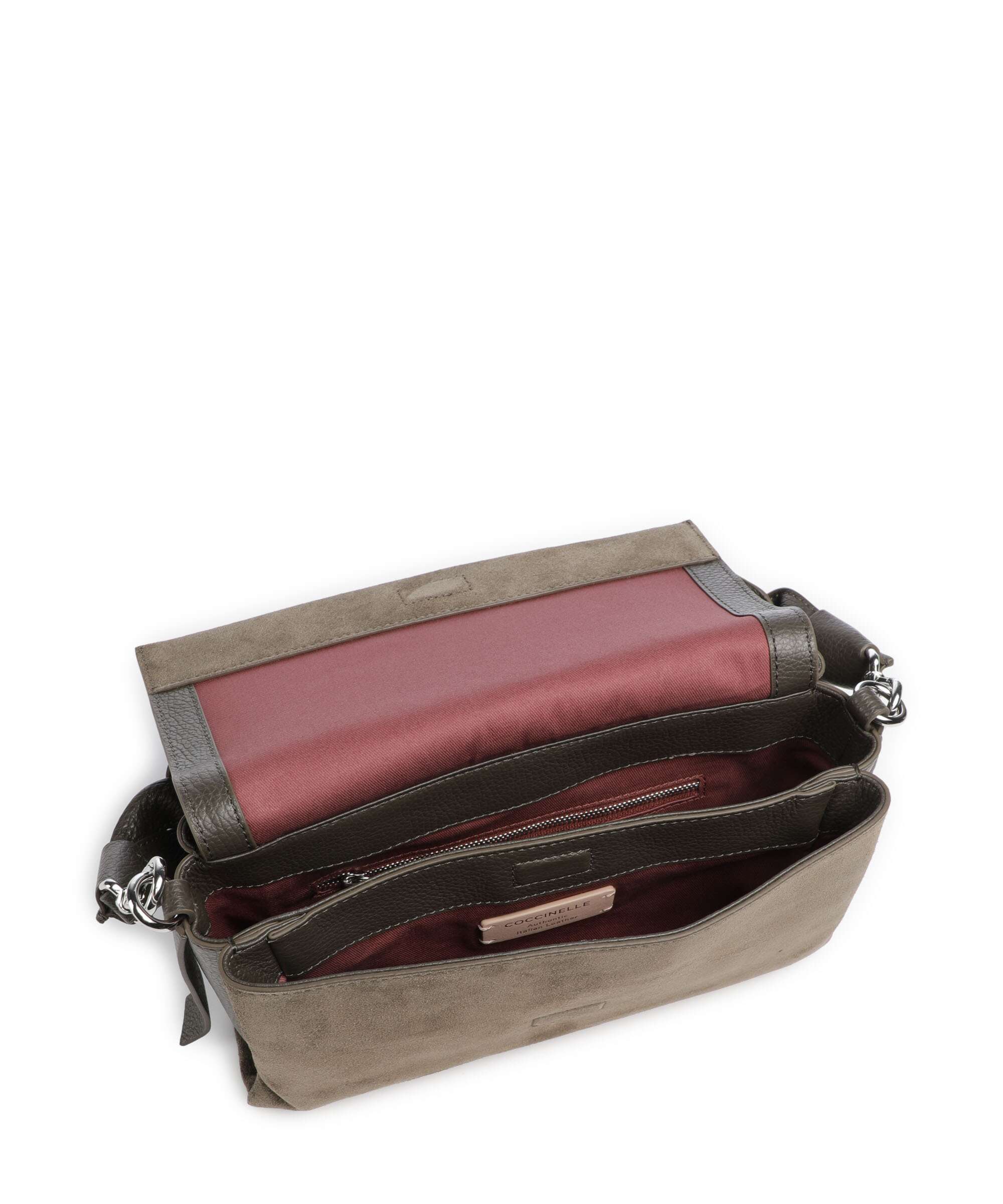 Coccinelle Boheme Suede Torba na ramię fango - Image 6