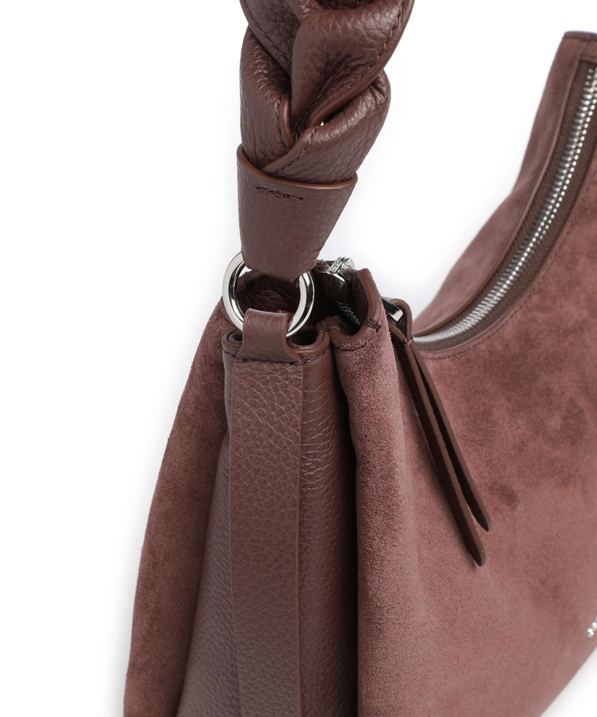 Coccinelle Boheme Suede Torba na ramię berry - Image 4