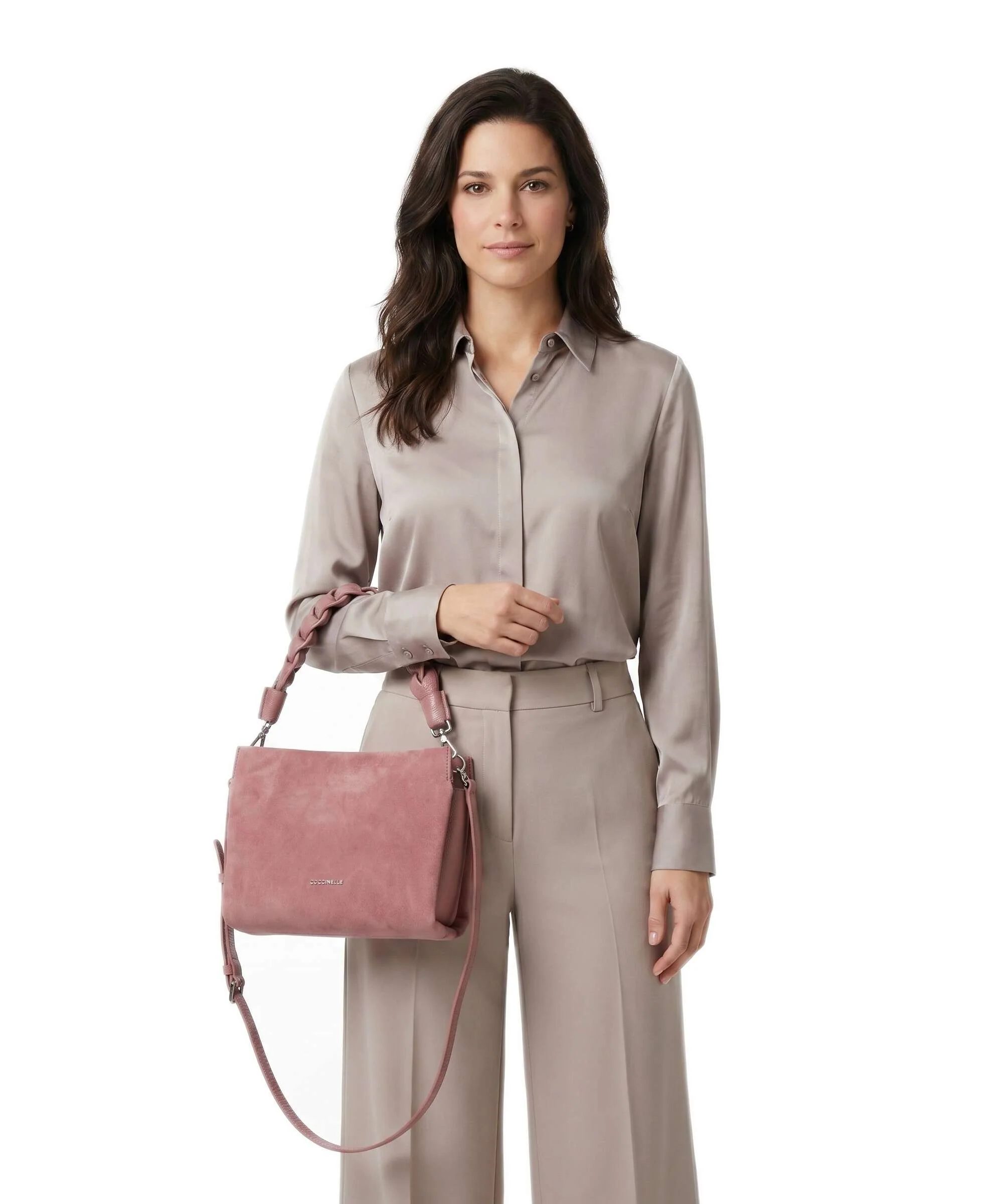 Coccinelle Boheme Suede Torebka winter rose - Image 3
