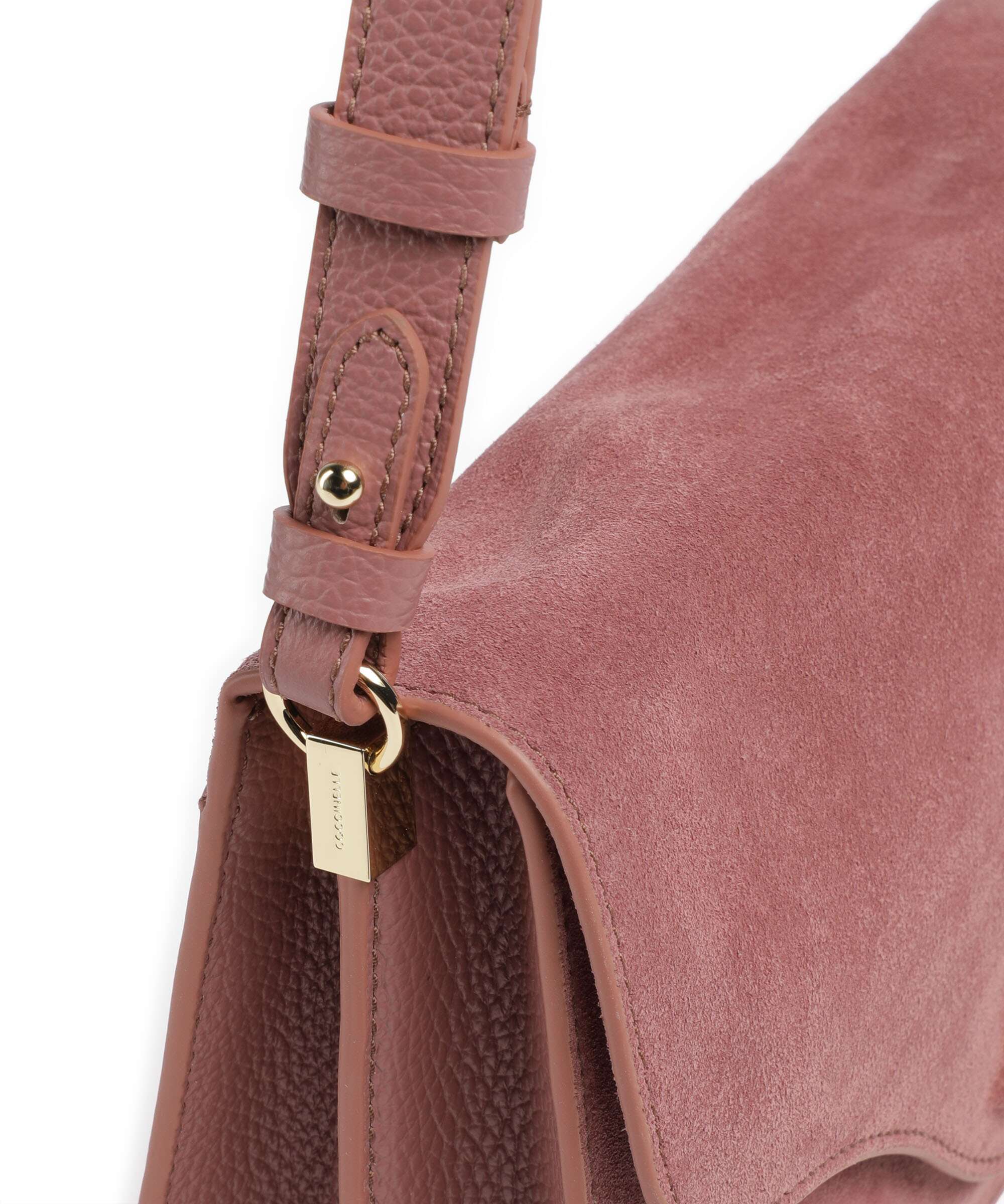 Coccinelle C-Me Softy Suede Torba na ramię winter rose - Image 4