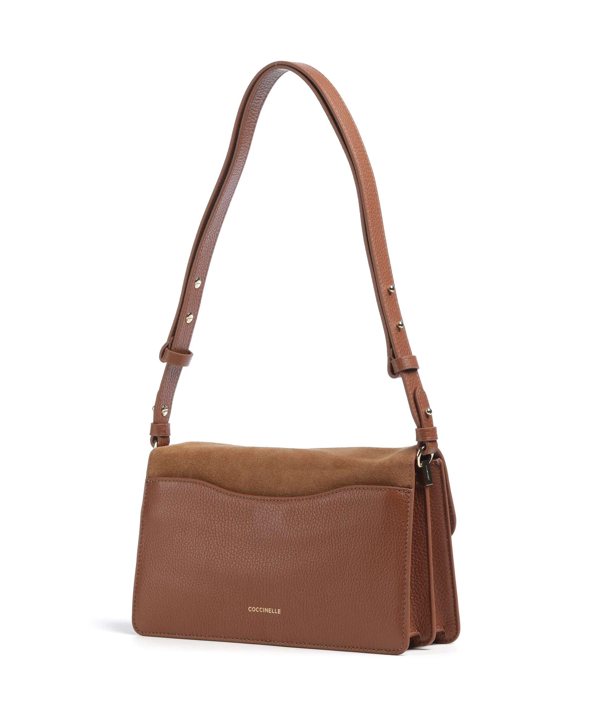 Coccinelle C-Me Softy Suede Torba na ramię cognac - Image 2