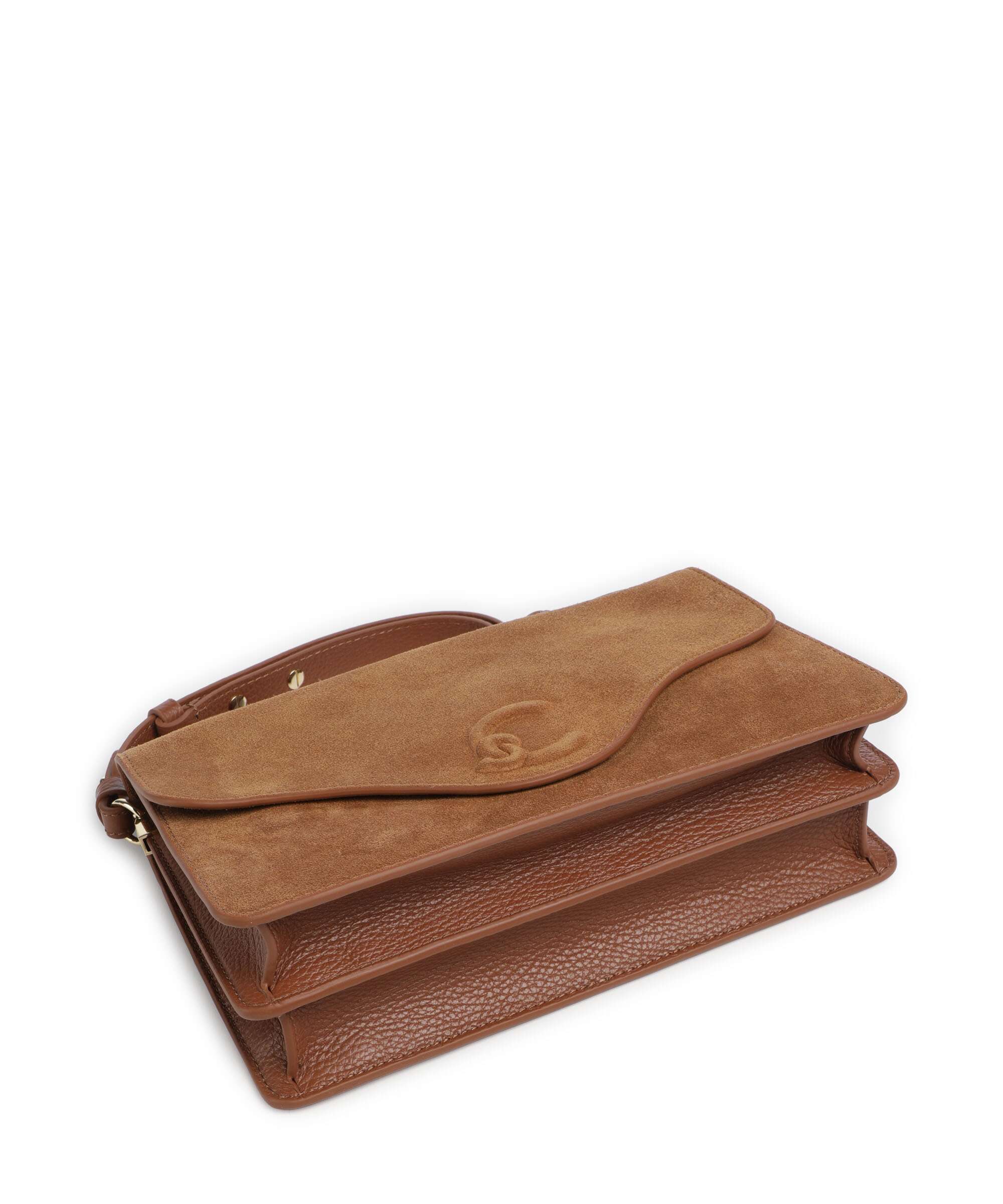 Coccinelle C-Me Softy Suede Torba na ramię cognac - Image 5