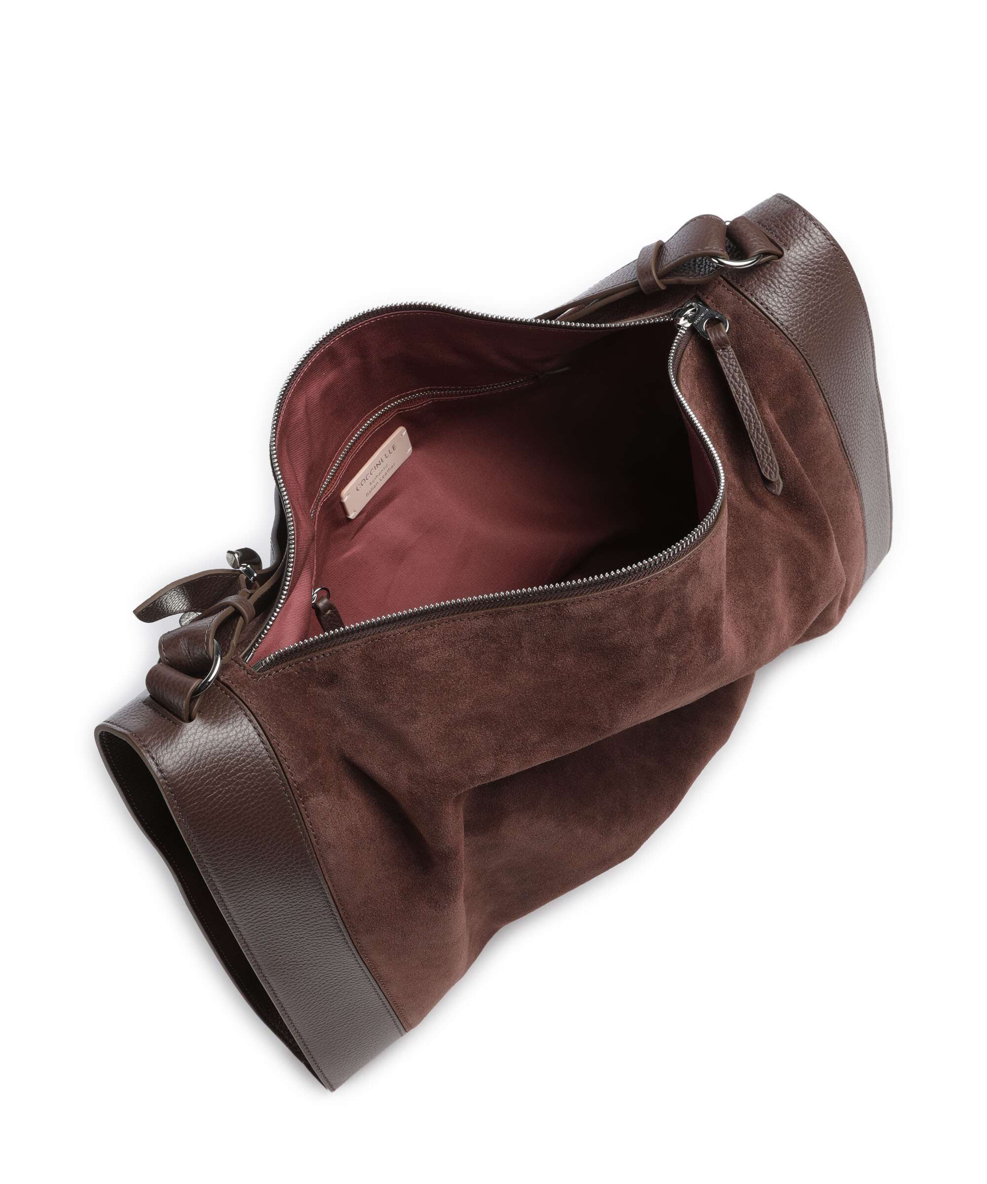Coccinelle Elinor Suede Torebka worek brunette - Image 6