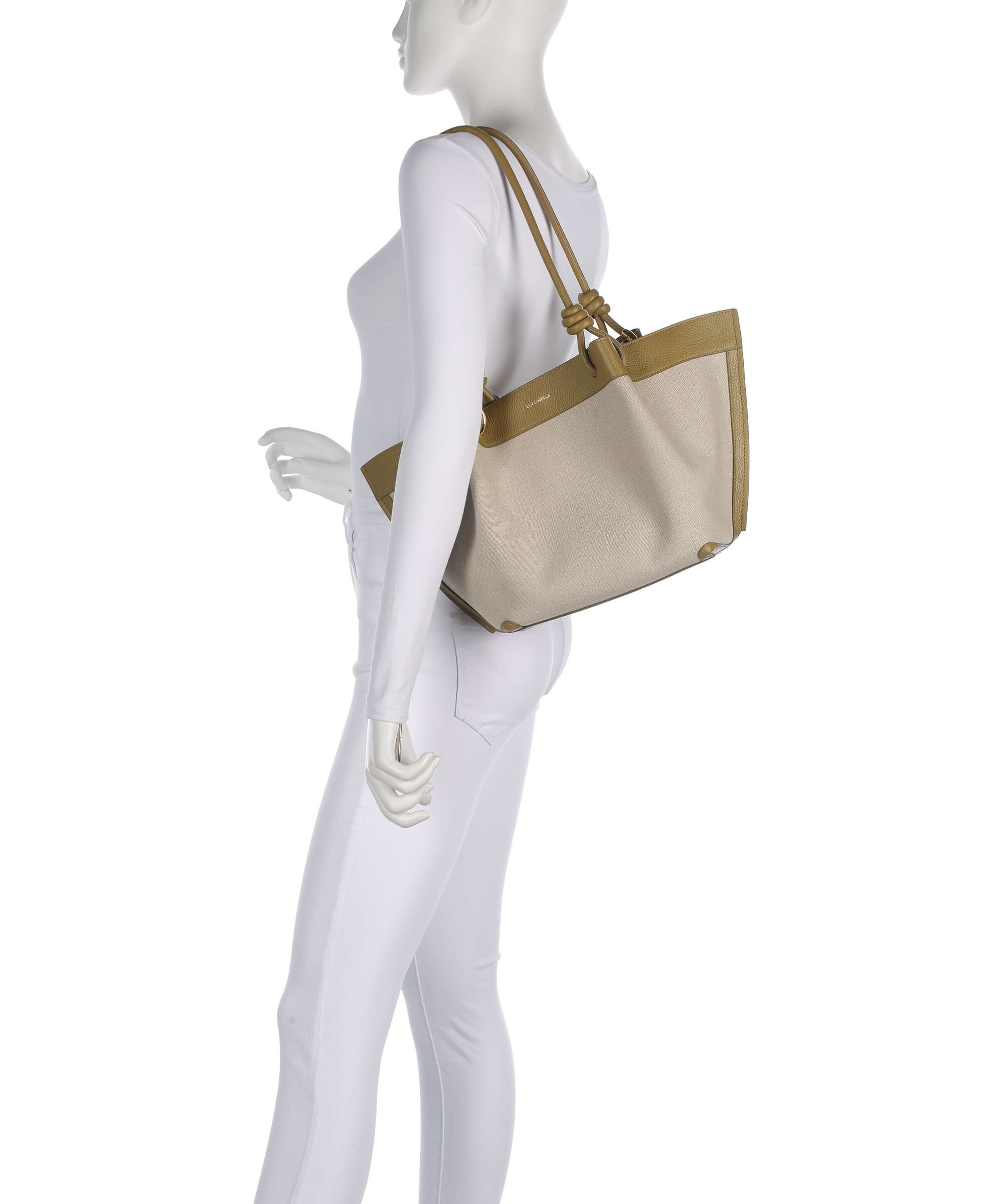 Coccinelle Finn Canvas Torebka worek natural/seagrass - Image 3
