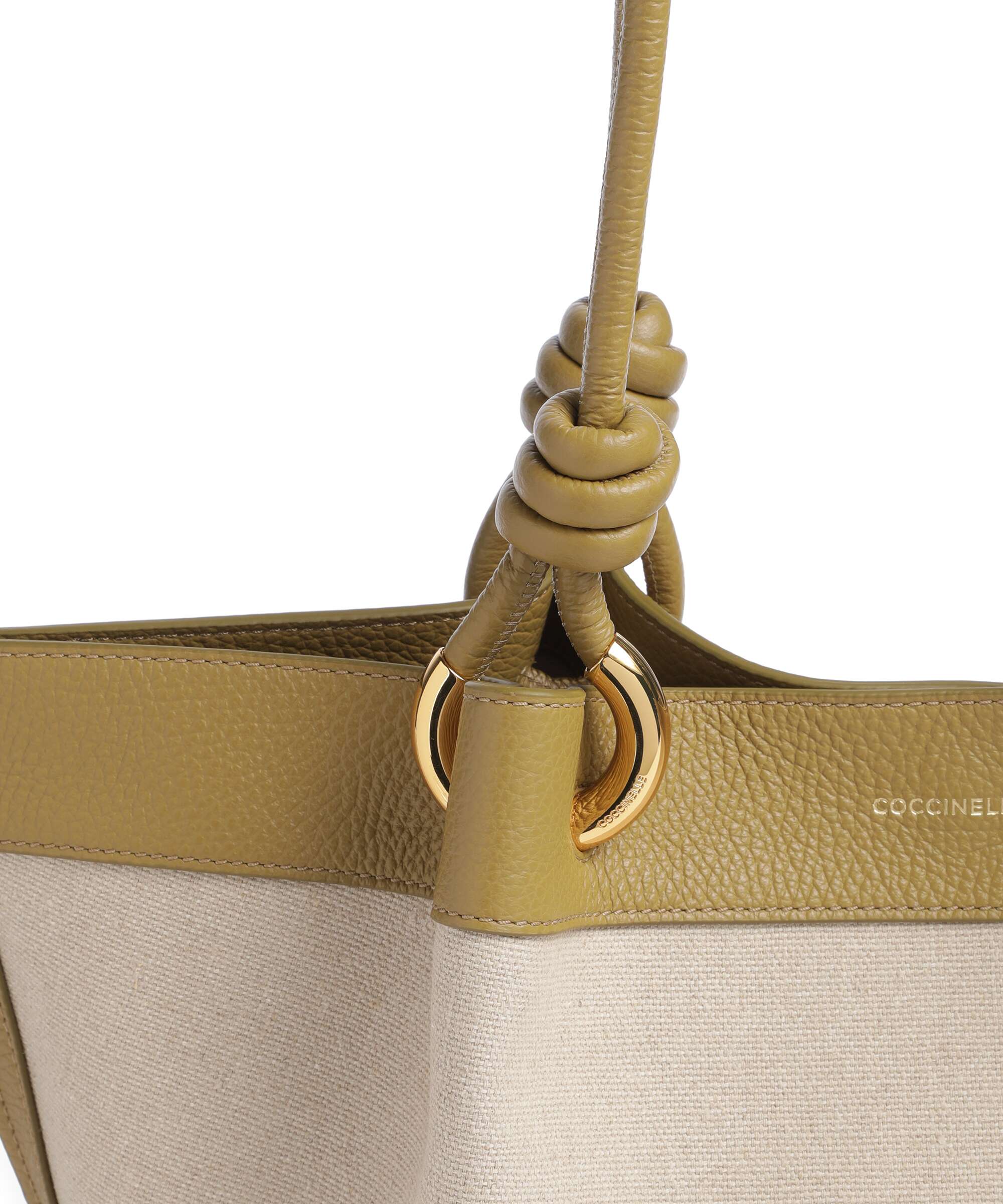Coccinelle Finn Canvas Torebka worek natural/seagrass - Image 4