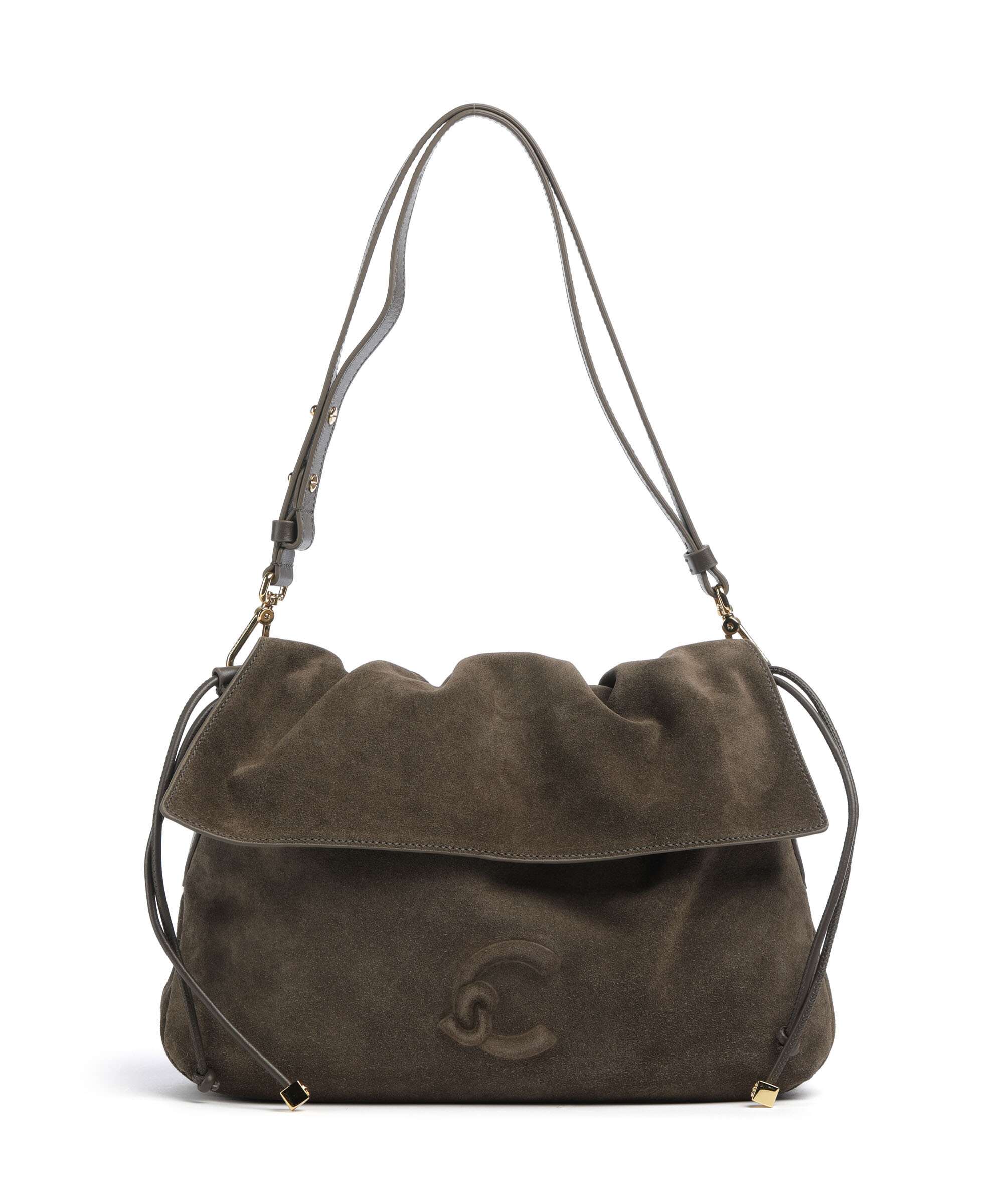 Coccinelle Lidia Suede Torebka worek fango