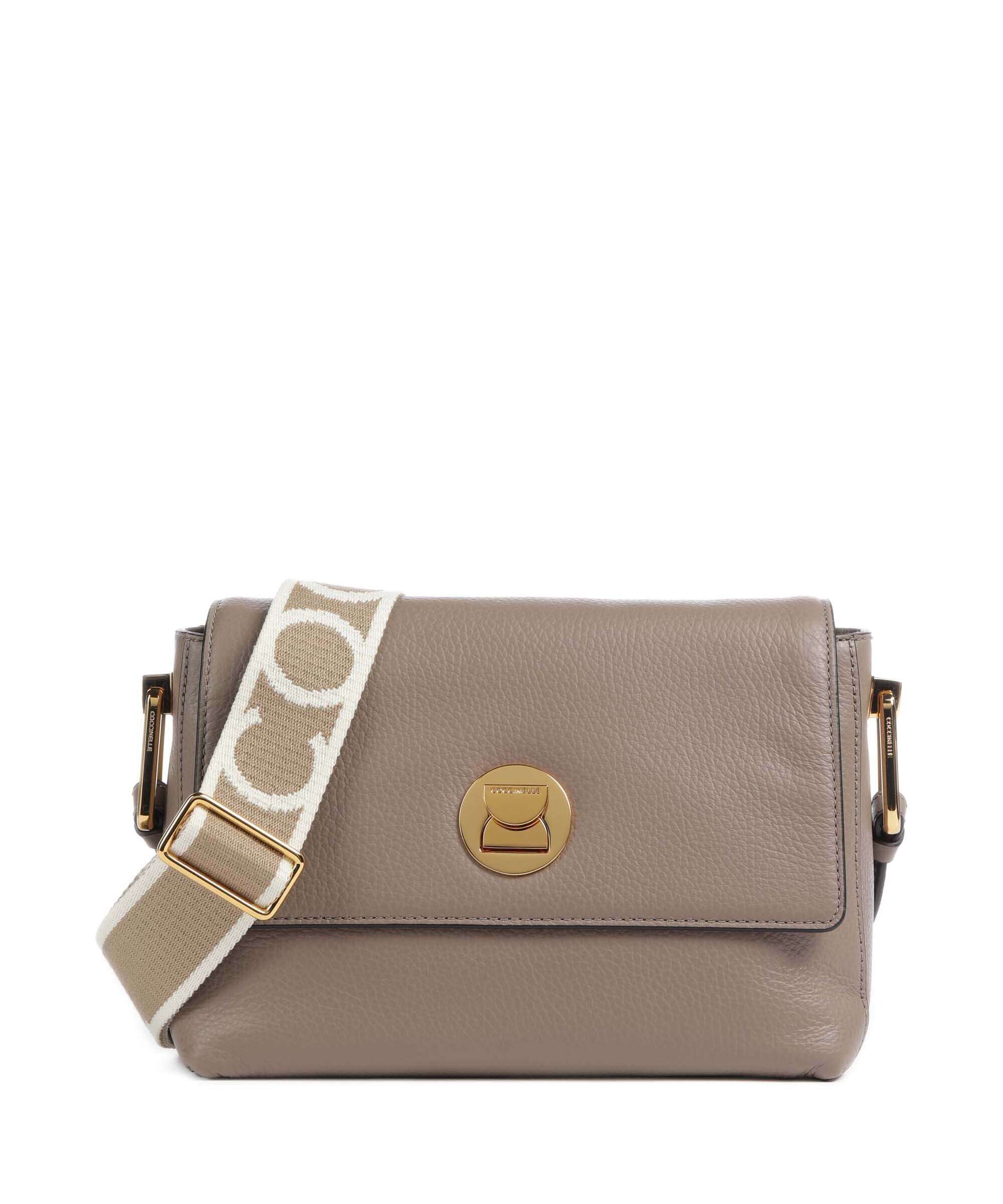 Coccinelle Liya Signature Torba przez ramię warm taupe