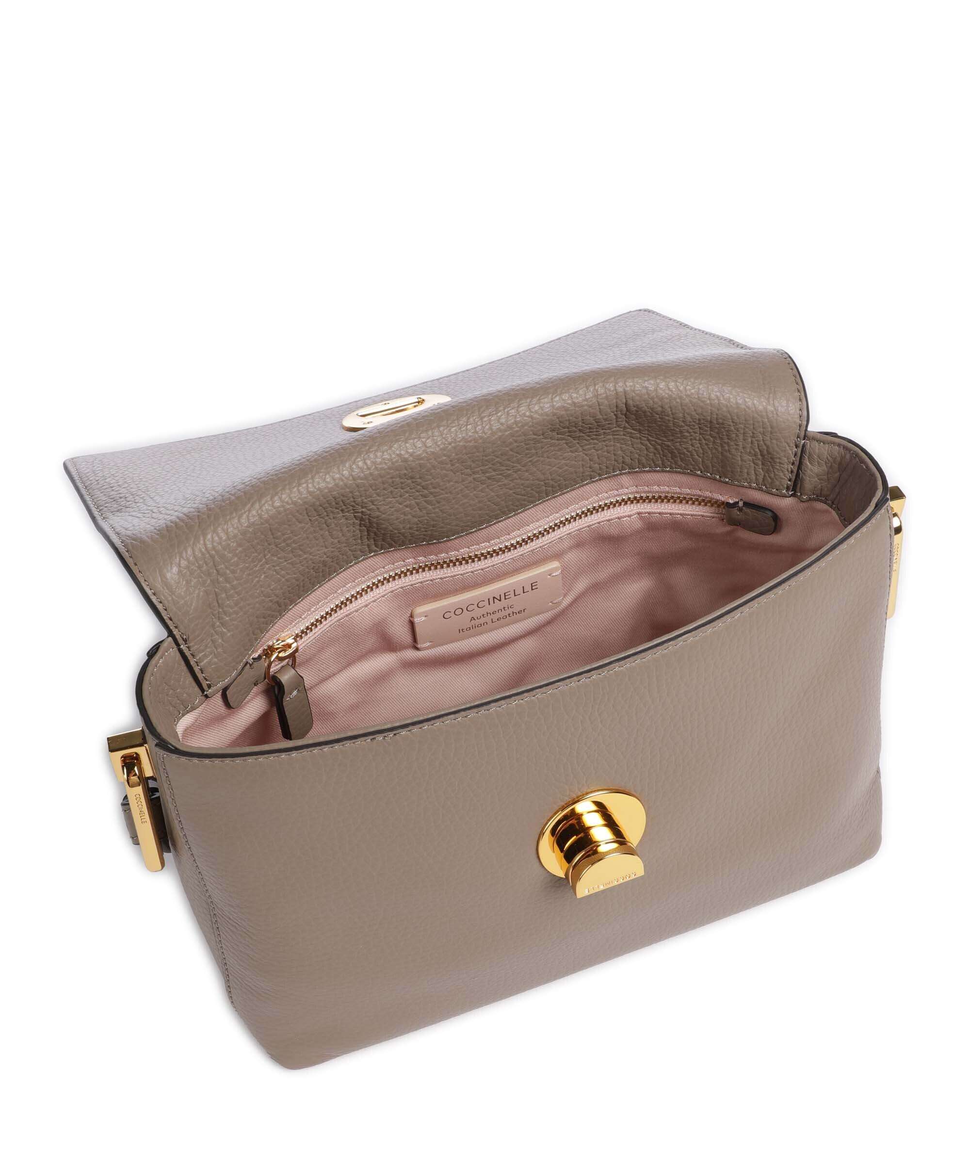 Coccinelle Liya Signature Torba przez ramię warm taupe - Image 6