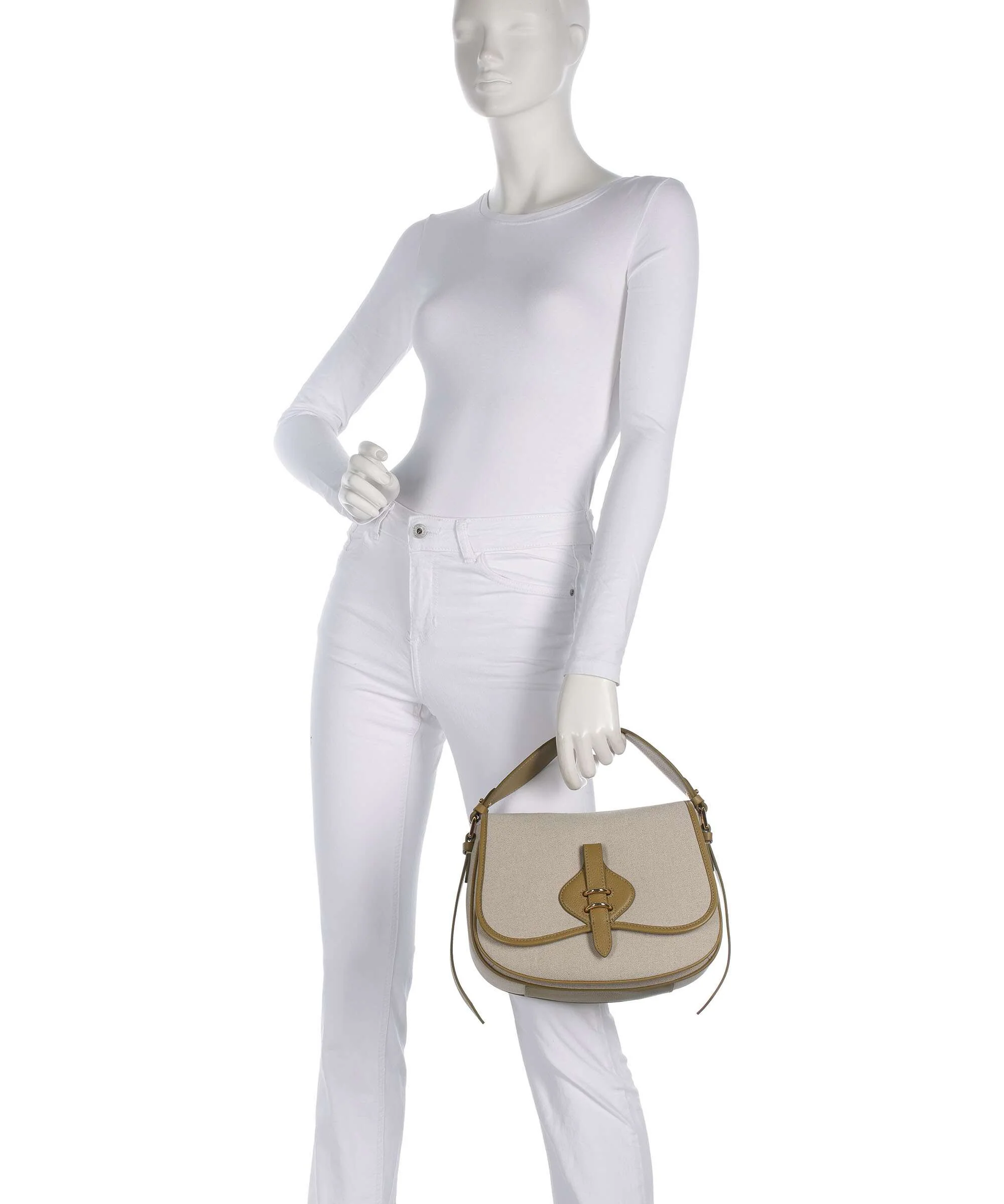Coccinelle Mavery Canvas Torebka natural/seagrass - Image 3