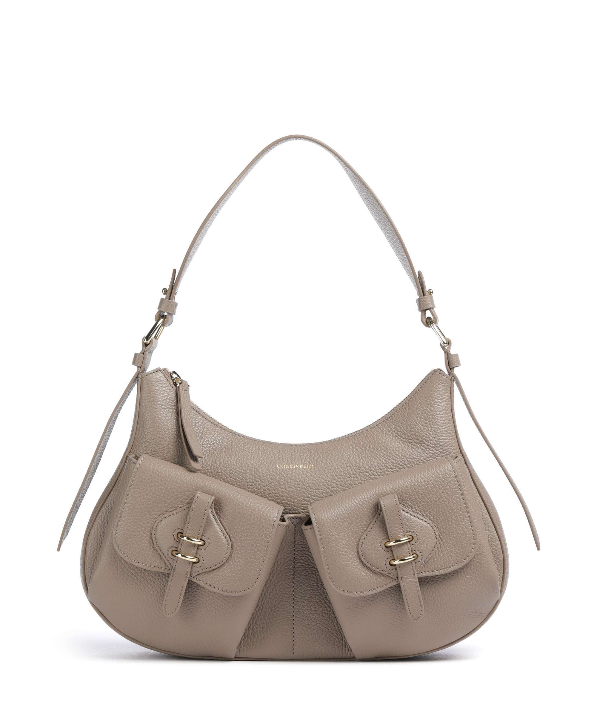 Coccinelle Mavery Pocket Torebka worek warm taupe