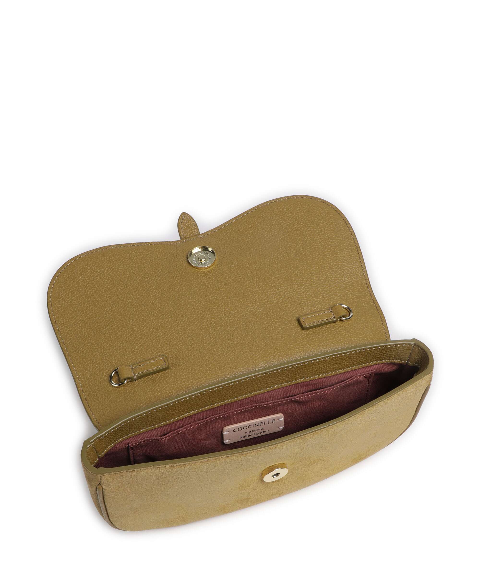 Coccinelle Mavery Suede Torba przez ramię seagrass - Image 5