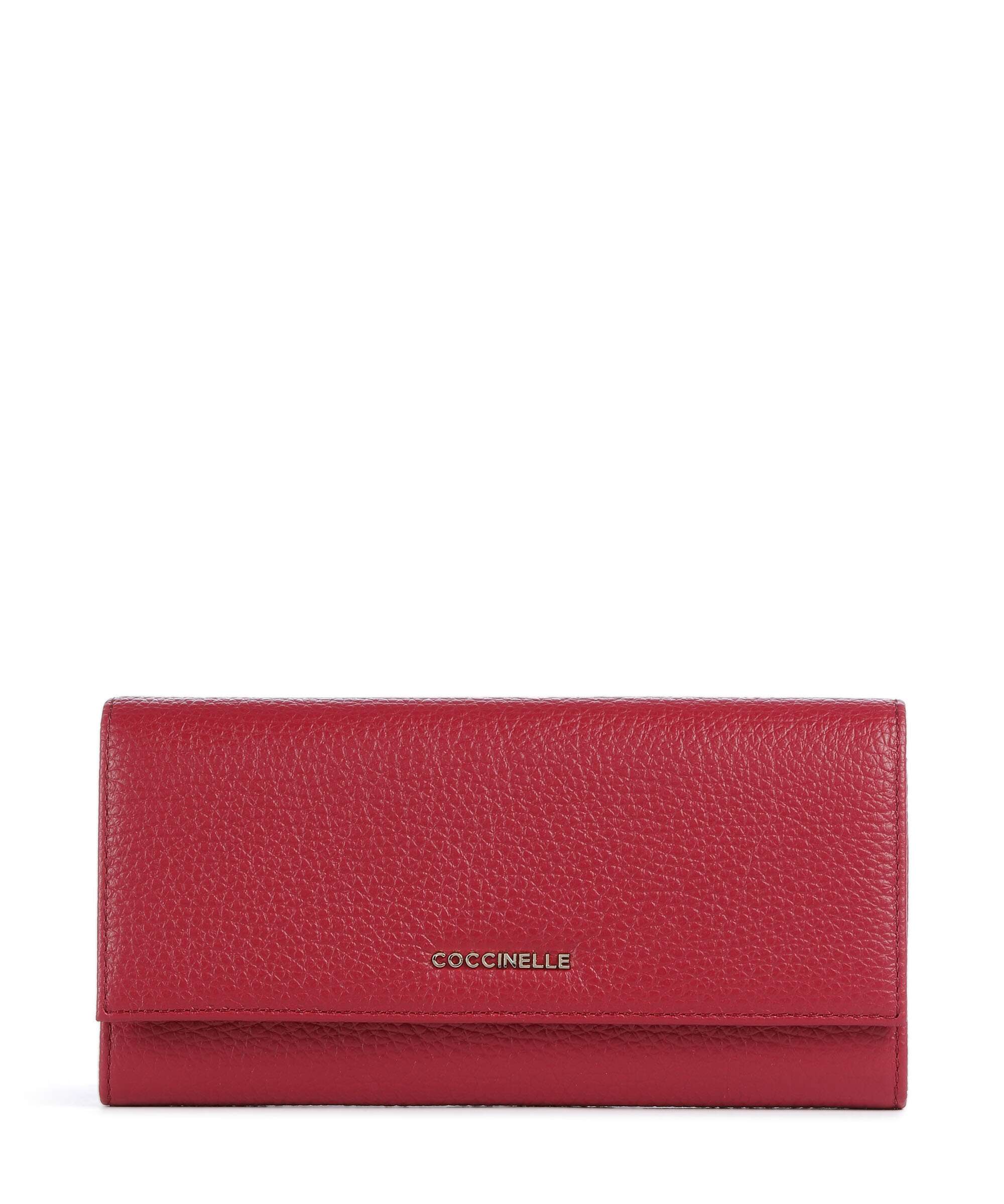 Coccinelle Metallic Soft Portfel sangria