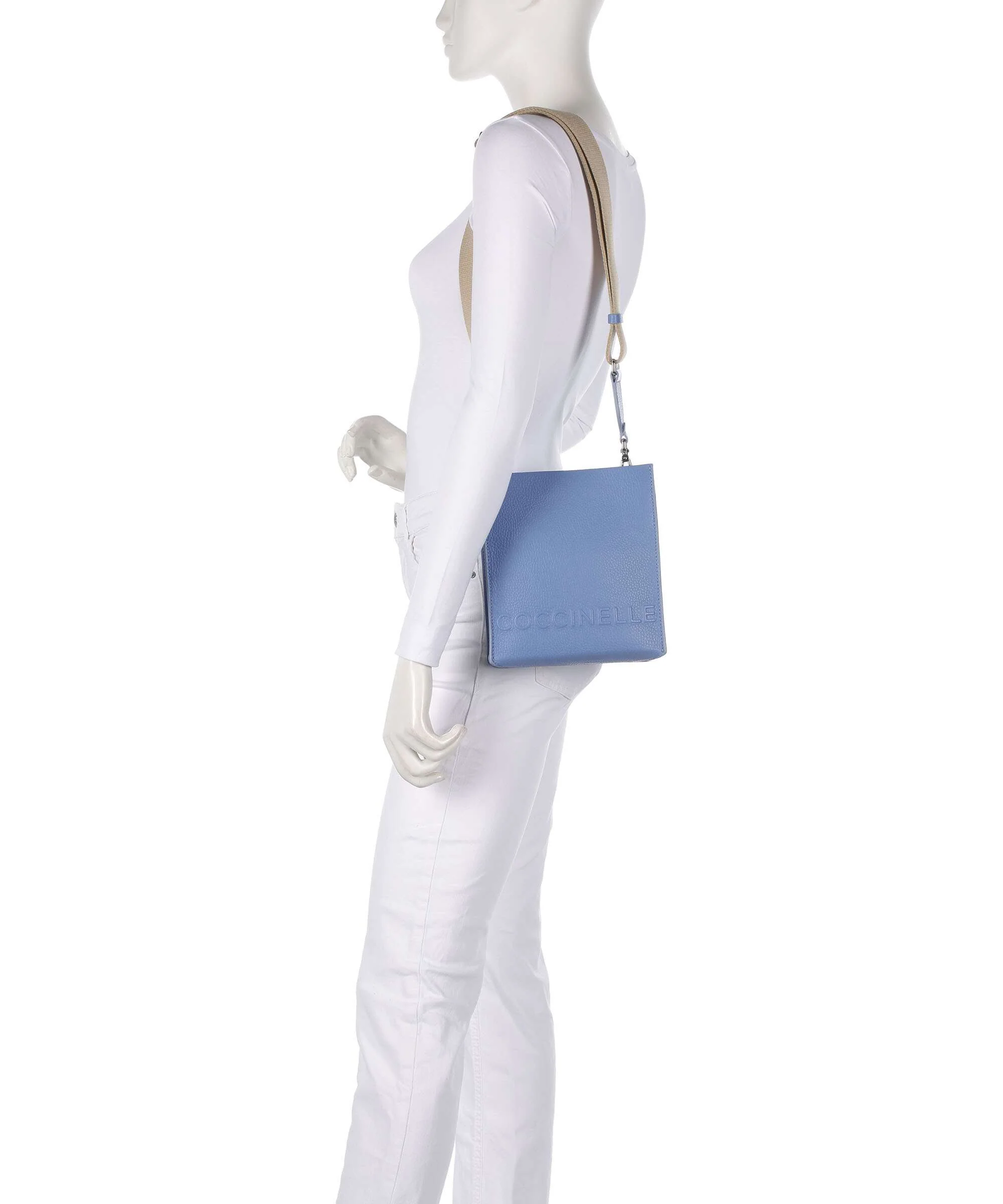 Coccinelle Myrtha Maxi Logo Torba przez ramię azul - Image 3