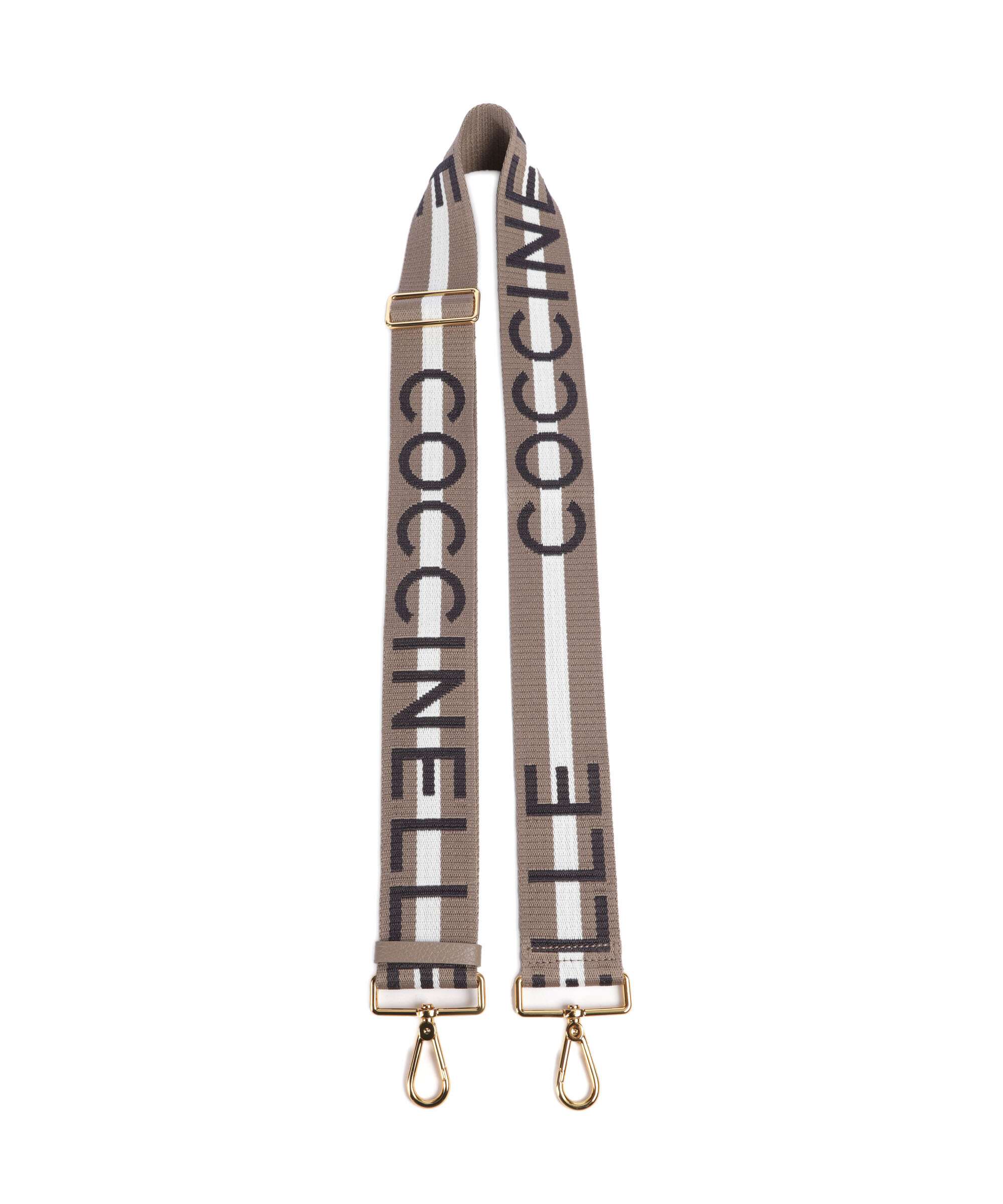 Coccinelle Nastro Signature Pasek do torebki multicolour/warm taupe