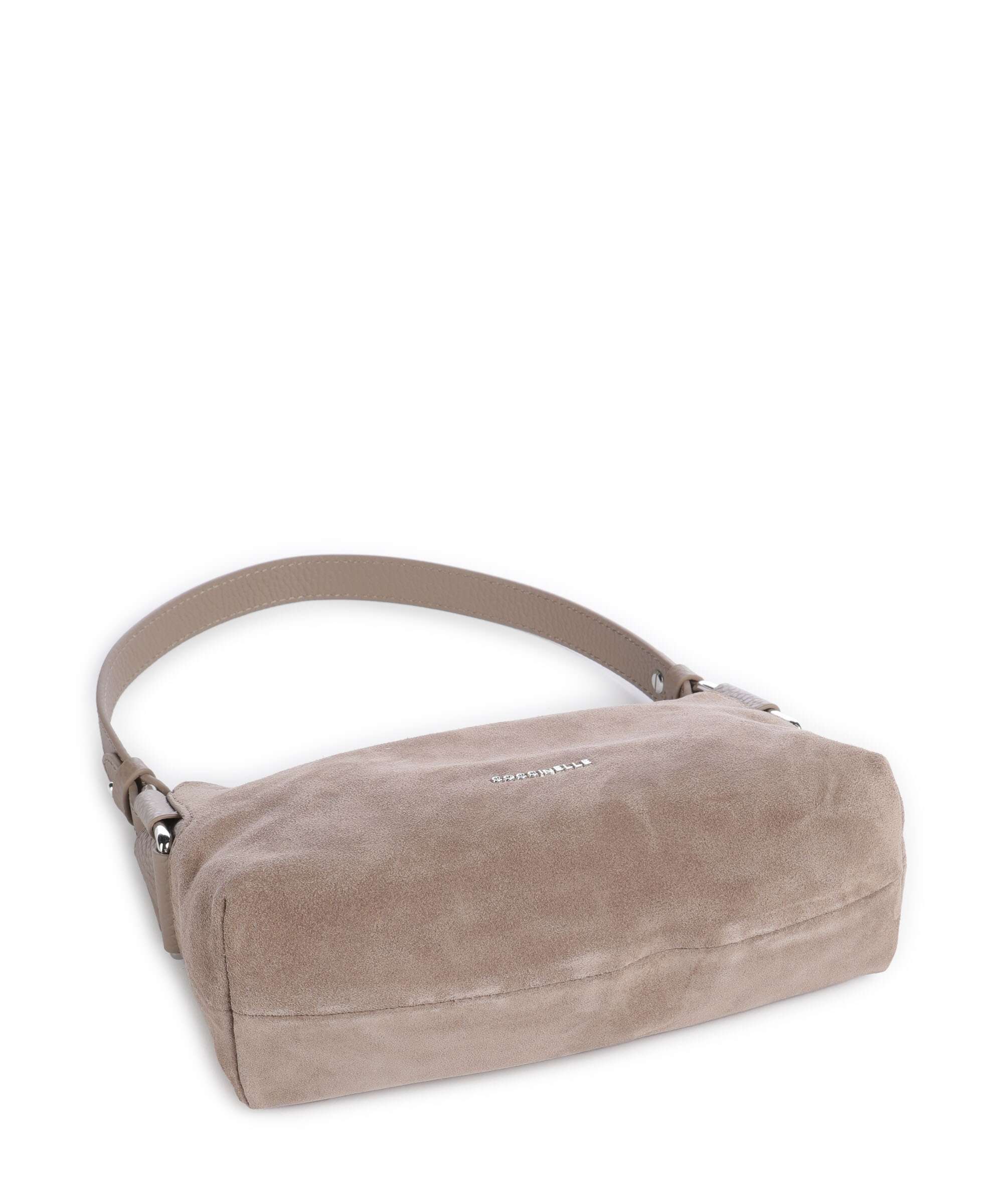 Coccinelle Rebekka Suede Torba na ramię warm taupe - Image 6