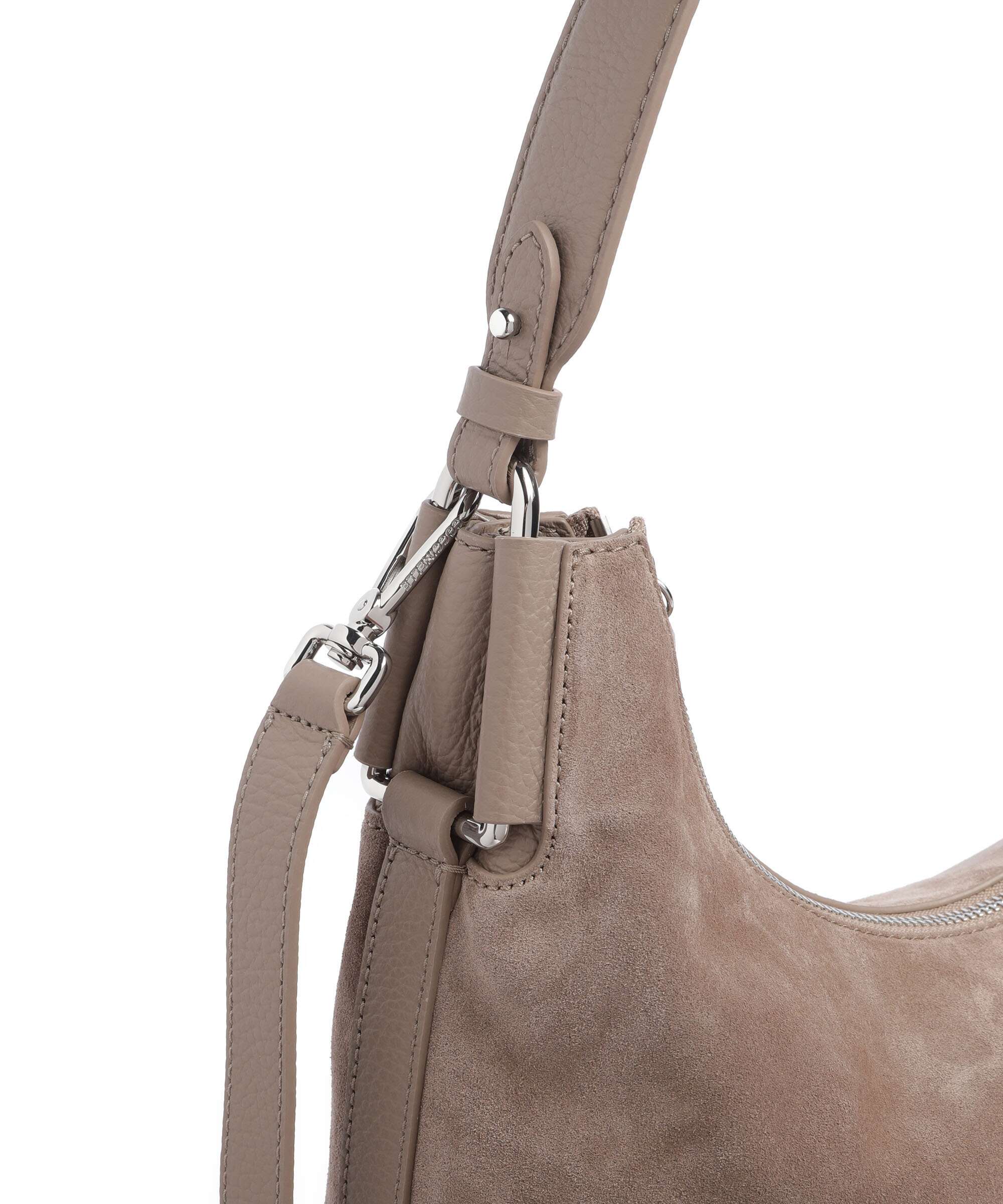 Coccinelle Rebekka Suede Torebka worek warm taupe - Image 4