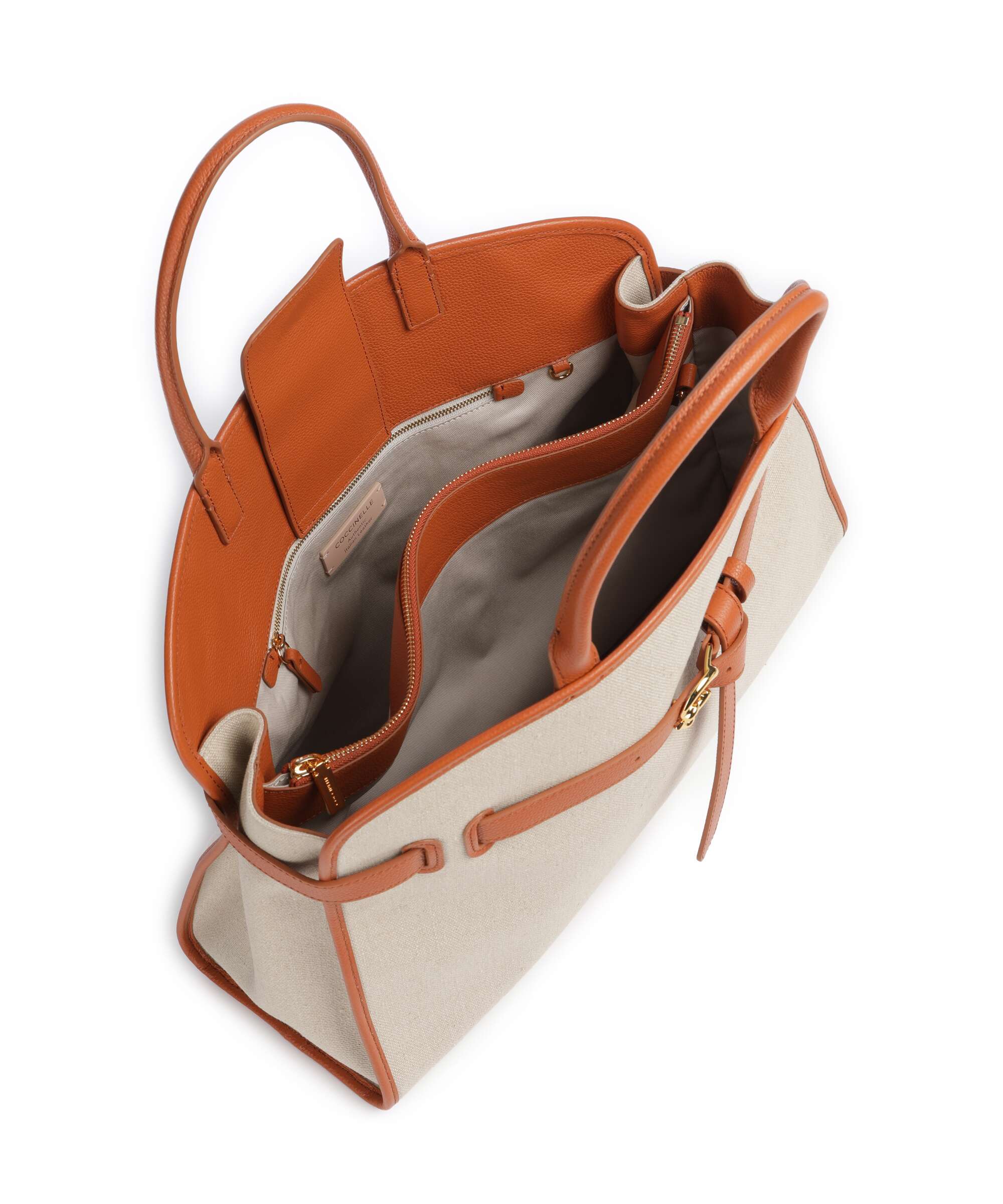 Coccinelle Sabine Canvas Torebka natural/crab - Image 5