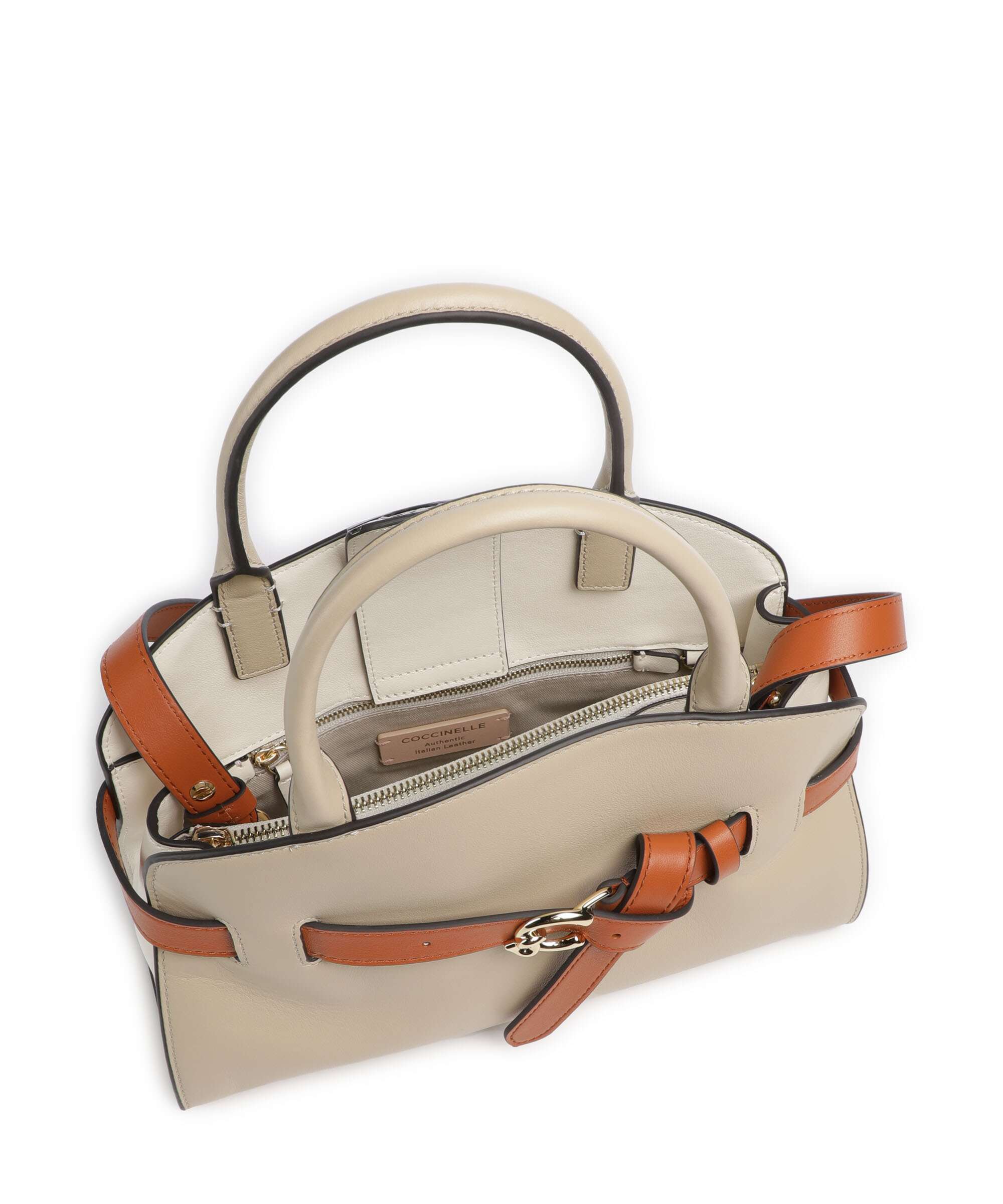Coccinelle Sabine New Tricolor Torebka sandshell/pearl/crab - Image 4