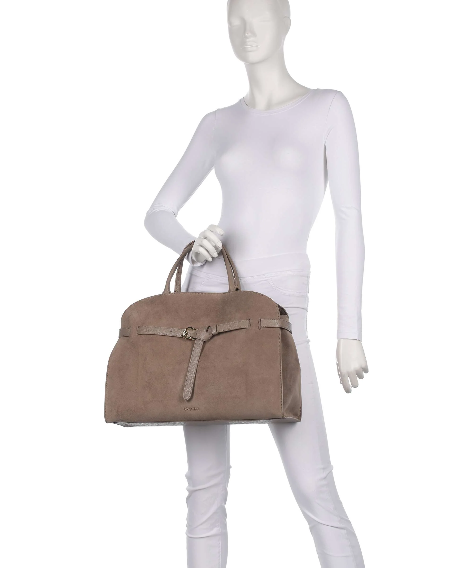 Coccinelle Sabine Suede Torebka warm taupe - Image 3