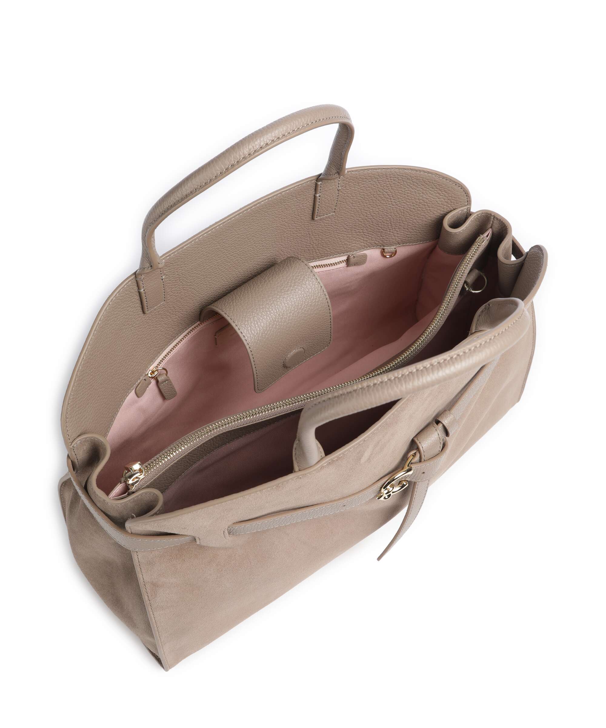 Coccinelle Sabine Suede Torebka warm taupe - Image 5