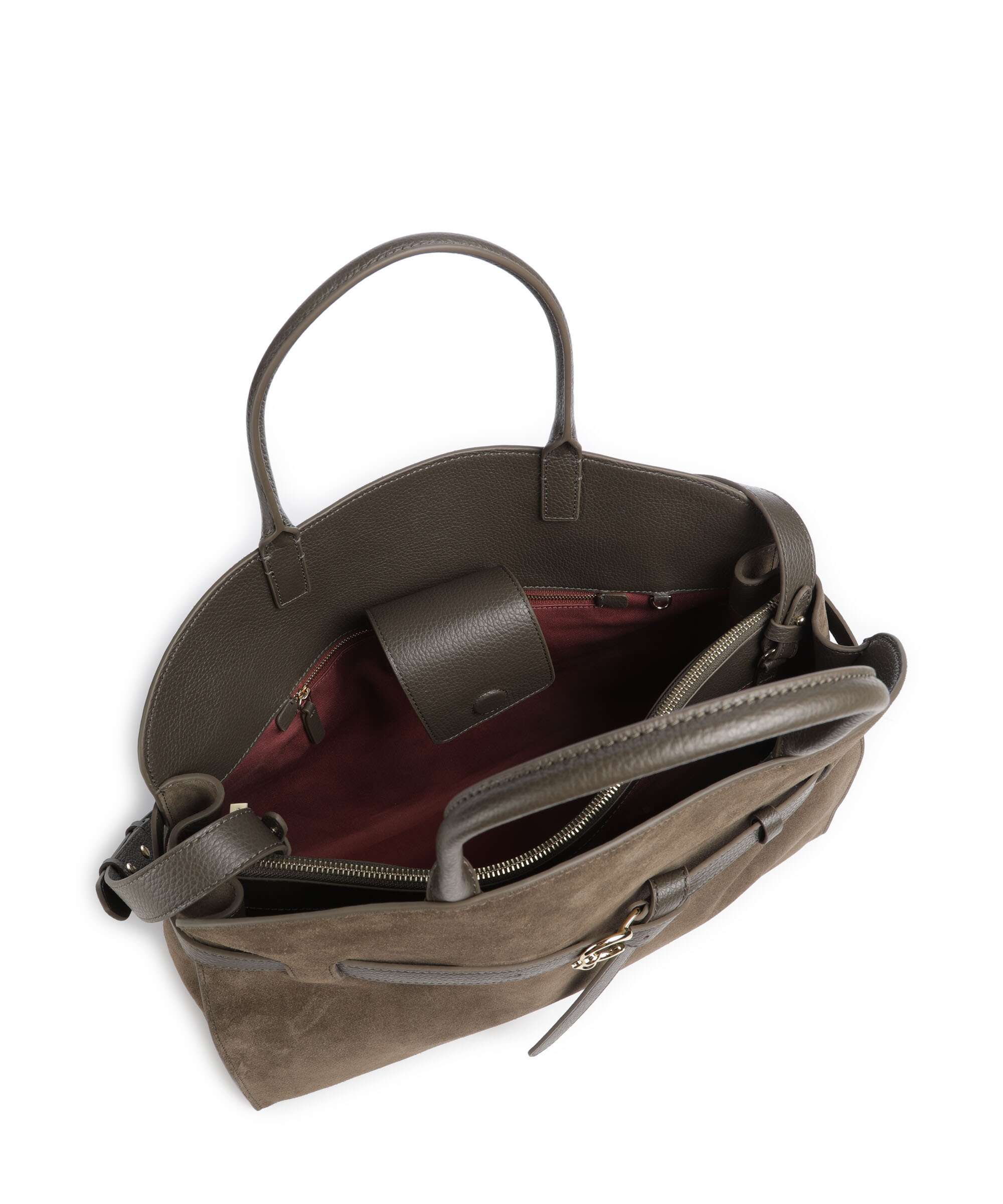 Coccinelle Sabine Suede Torebka fango - Image 6