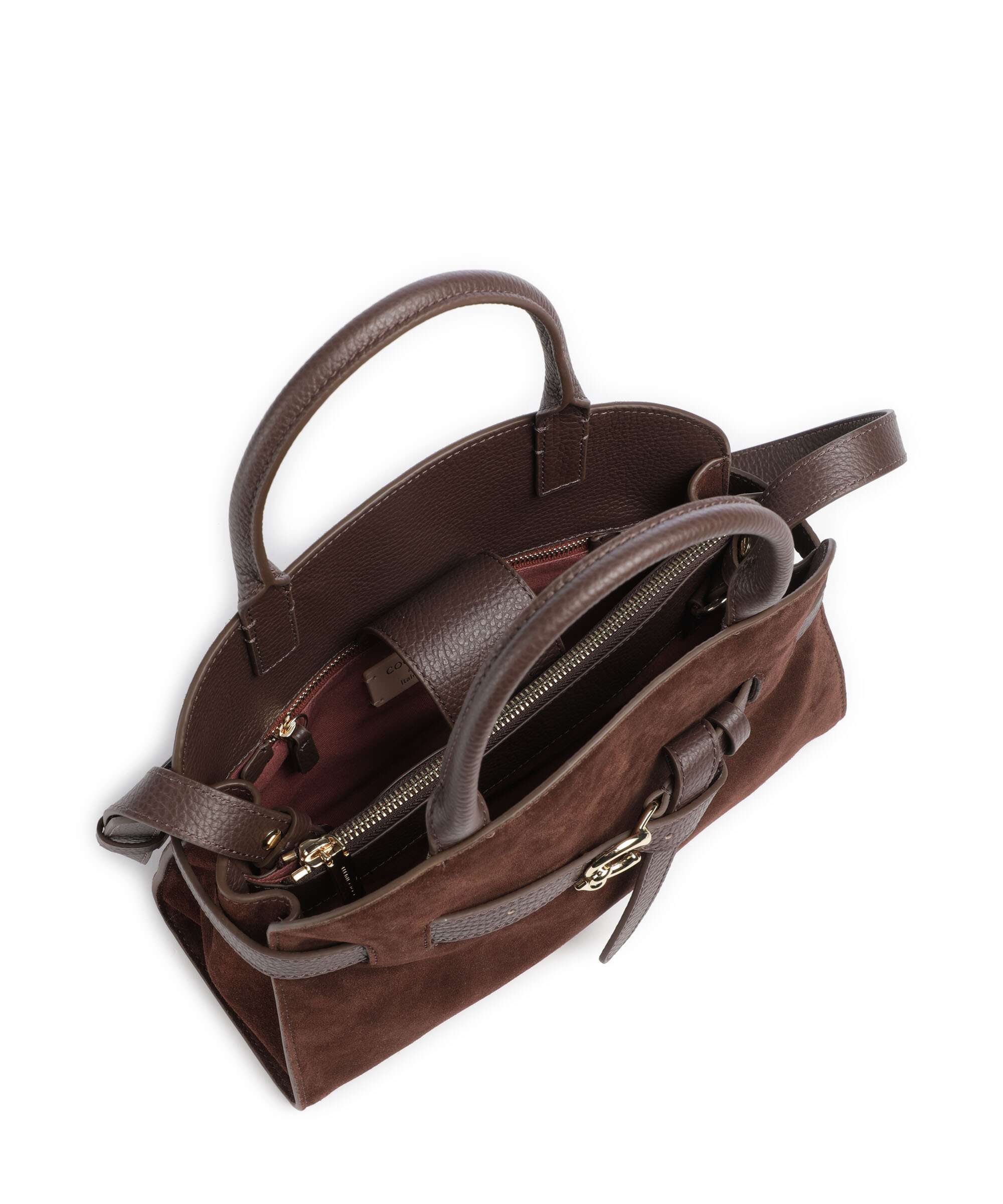 Coccinelle Sabine Suede Torebka brunette - Image 6