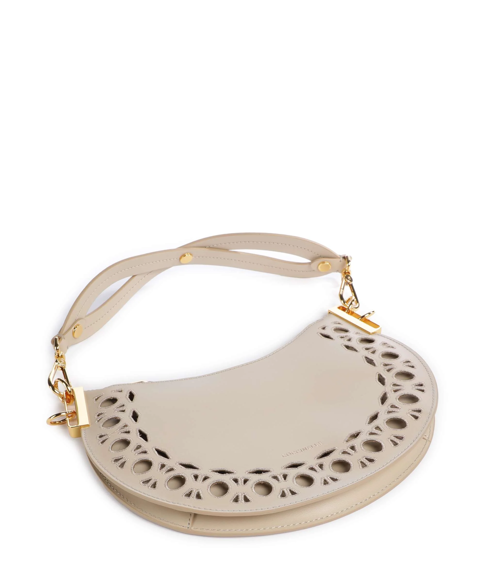 Coccinelle Sunup Monogram Sangallo Torba na ramię sandshell - Image 7