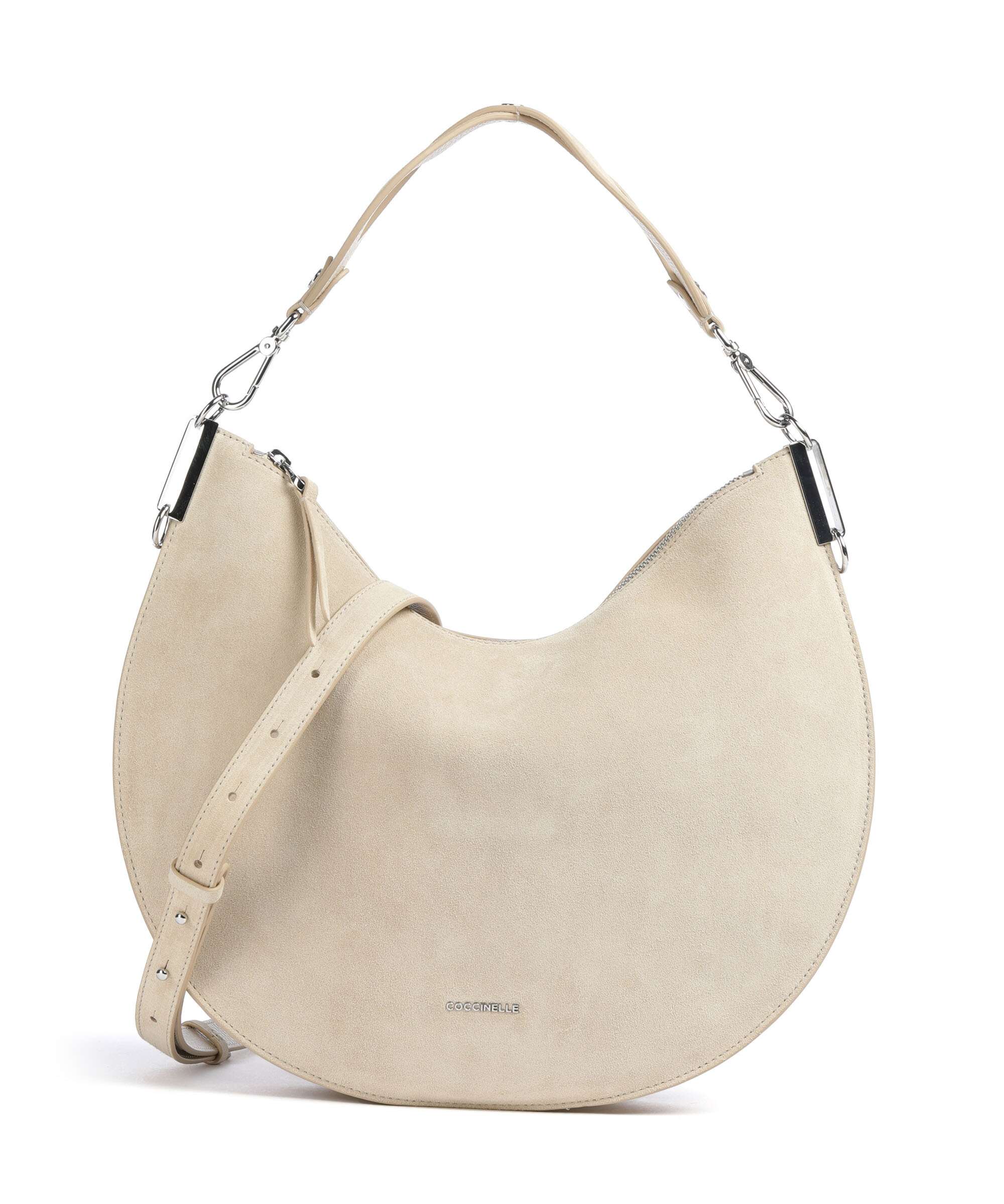 Coccinelle Sunup Suede Torba na ramię sandshell