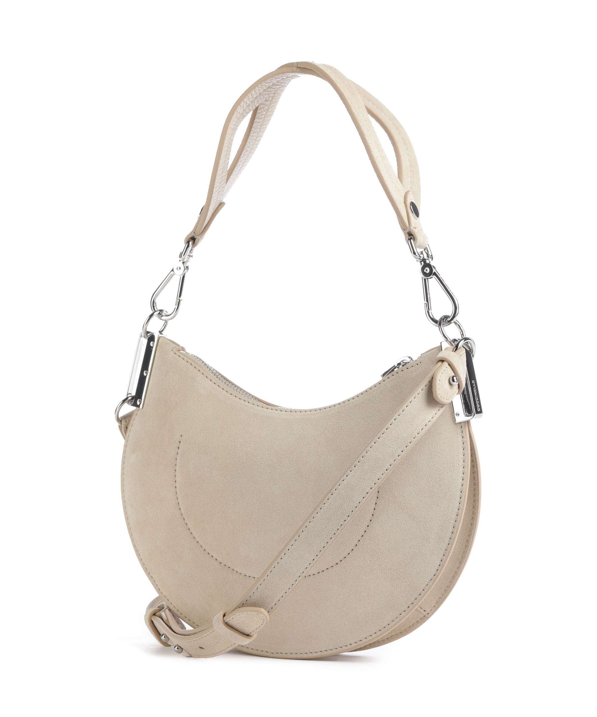 Coccinelle Sunup Suede Torba na ramię sandshell - Image 2