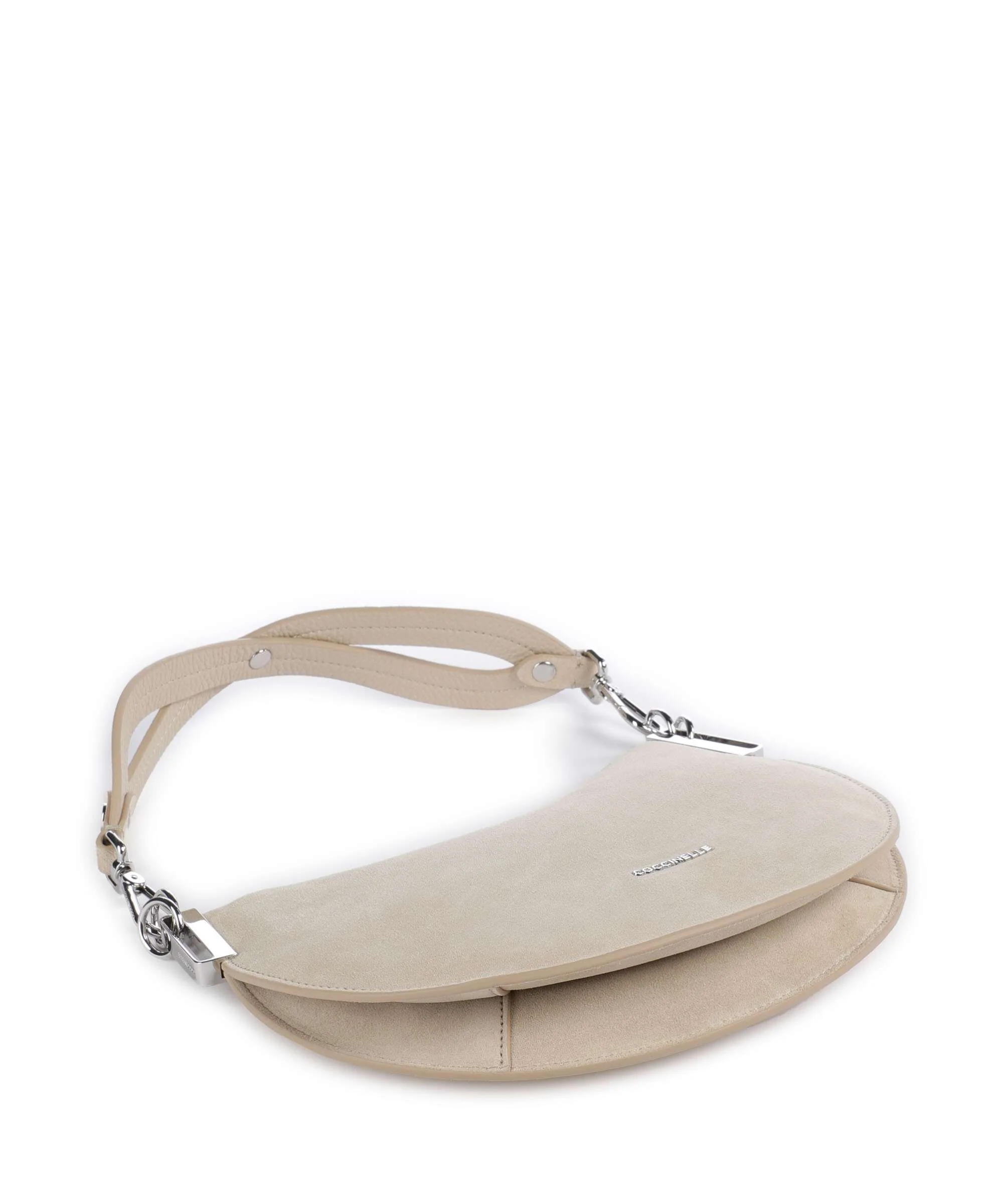 Coccinelle Sunup Suede Torba na ramię sandshell - Image 5