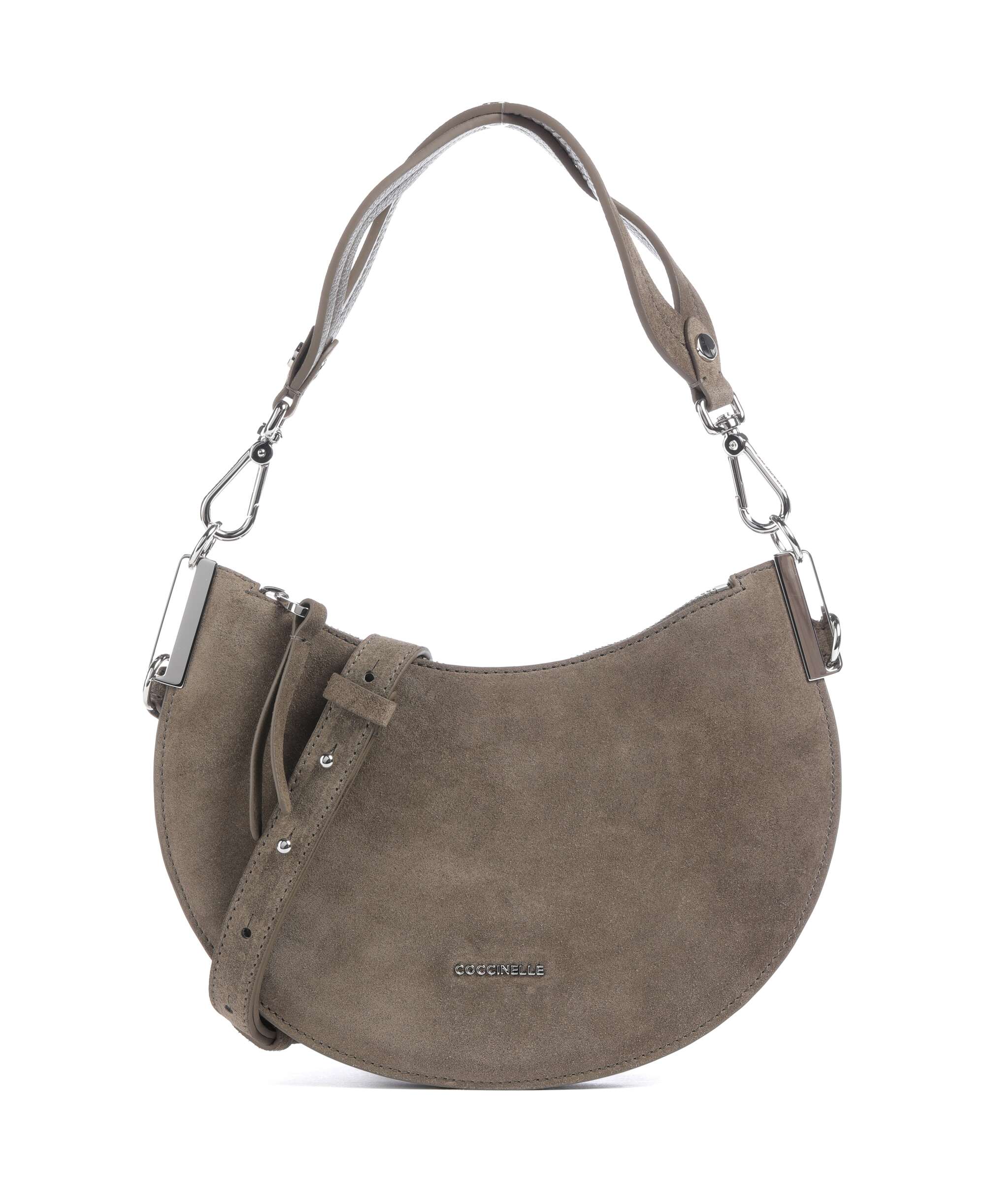Coccinelle Sunup Suede Torba na ramię fango