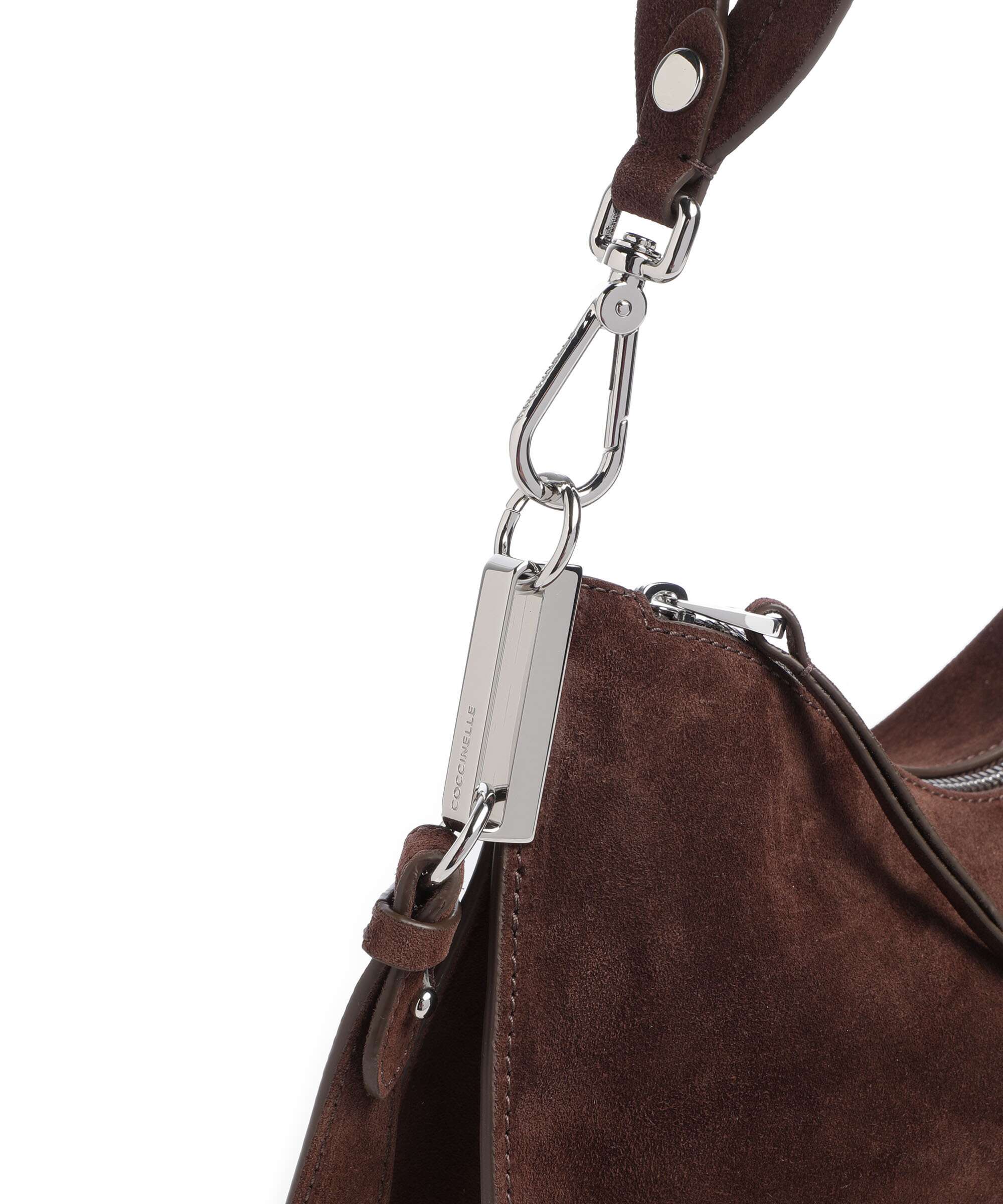 Coccinelle Sunup Suede Torebka worek brunette - Image 4
