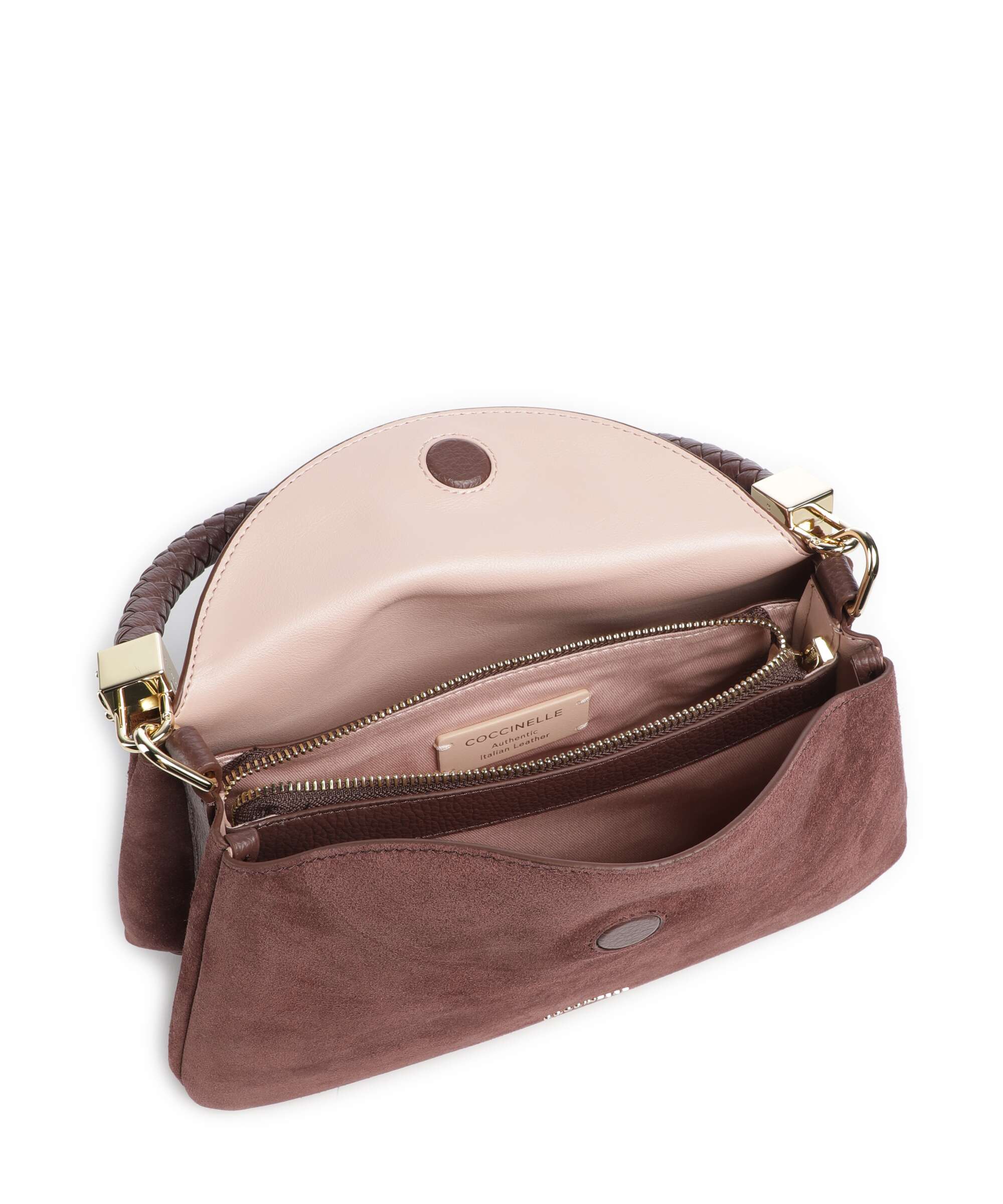 Coccinelle Tiggy Suede Torba na ramię berry - Image 6