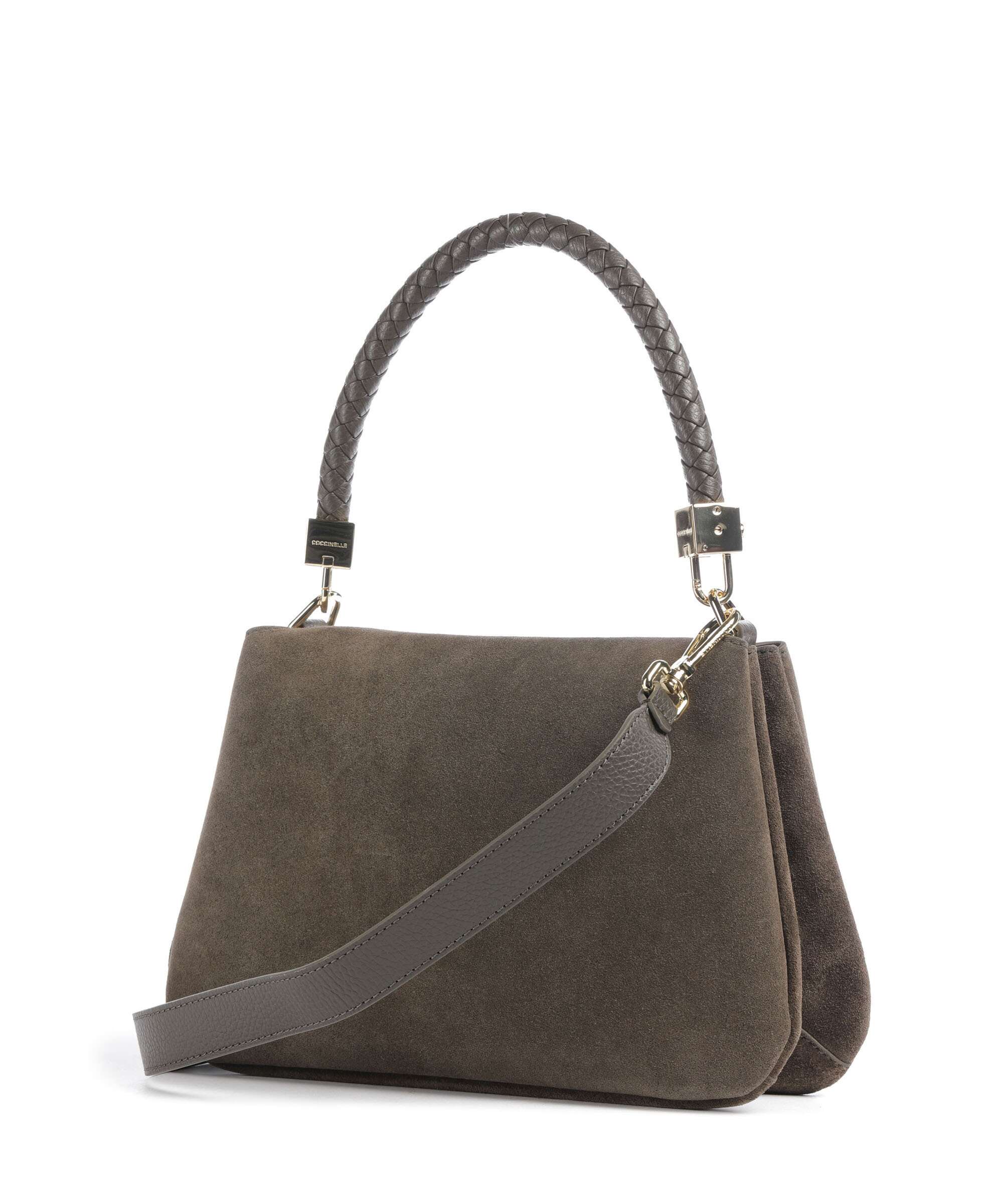 Coccinelle Tiggy Suede Torba na ramię fango - Image 2