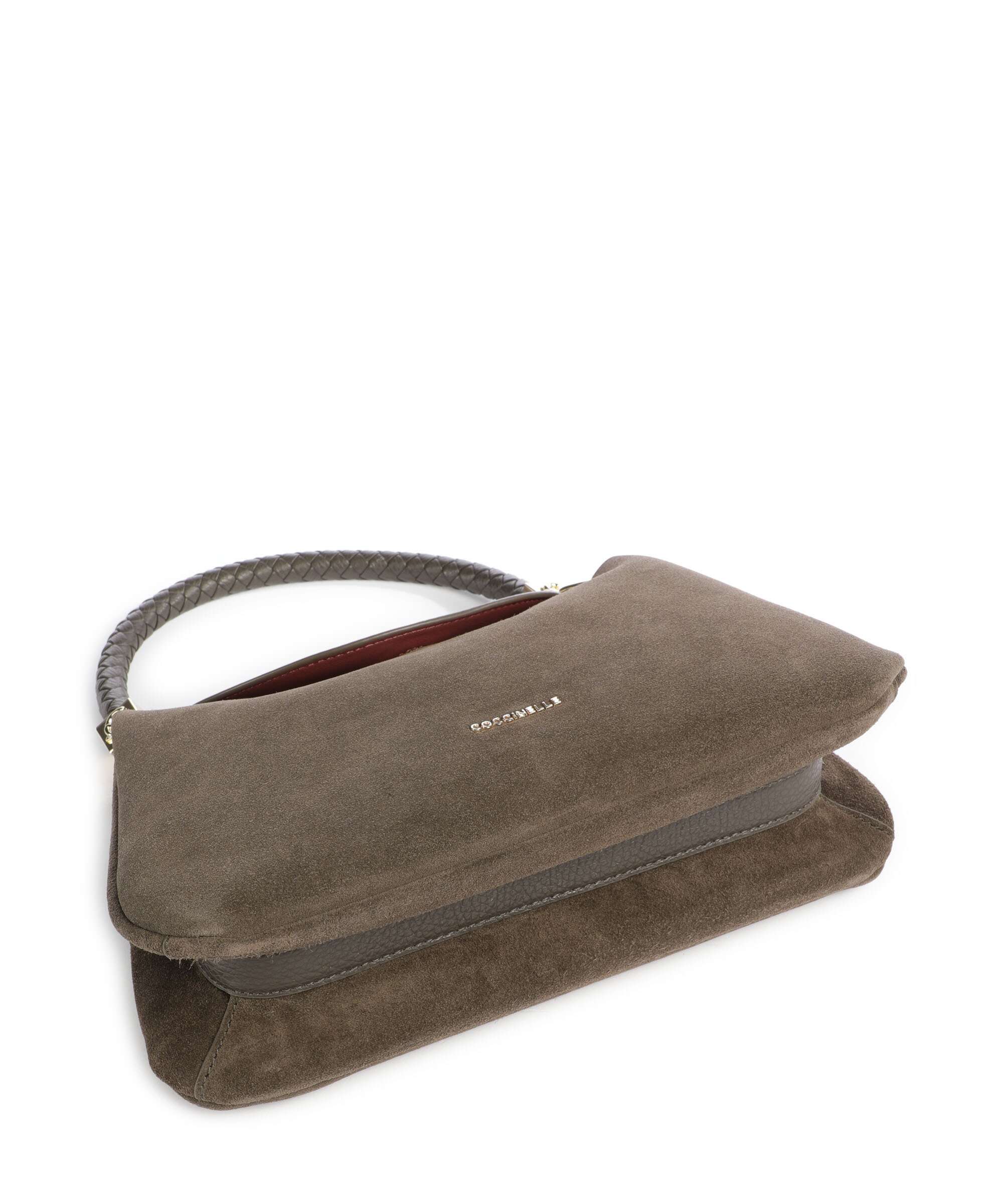 Coccinelle Tiggy Suede Torba na ramię fango - Image 4