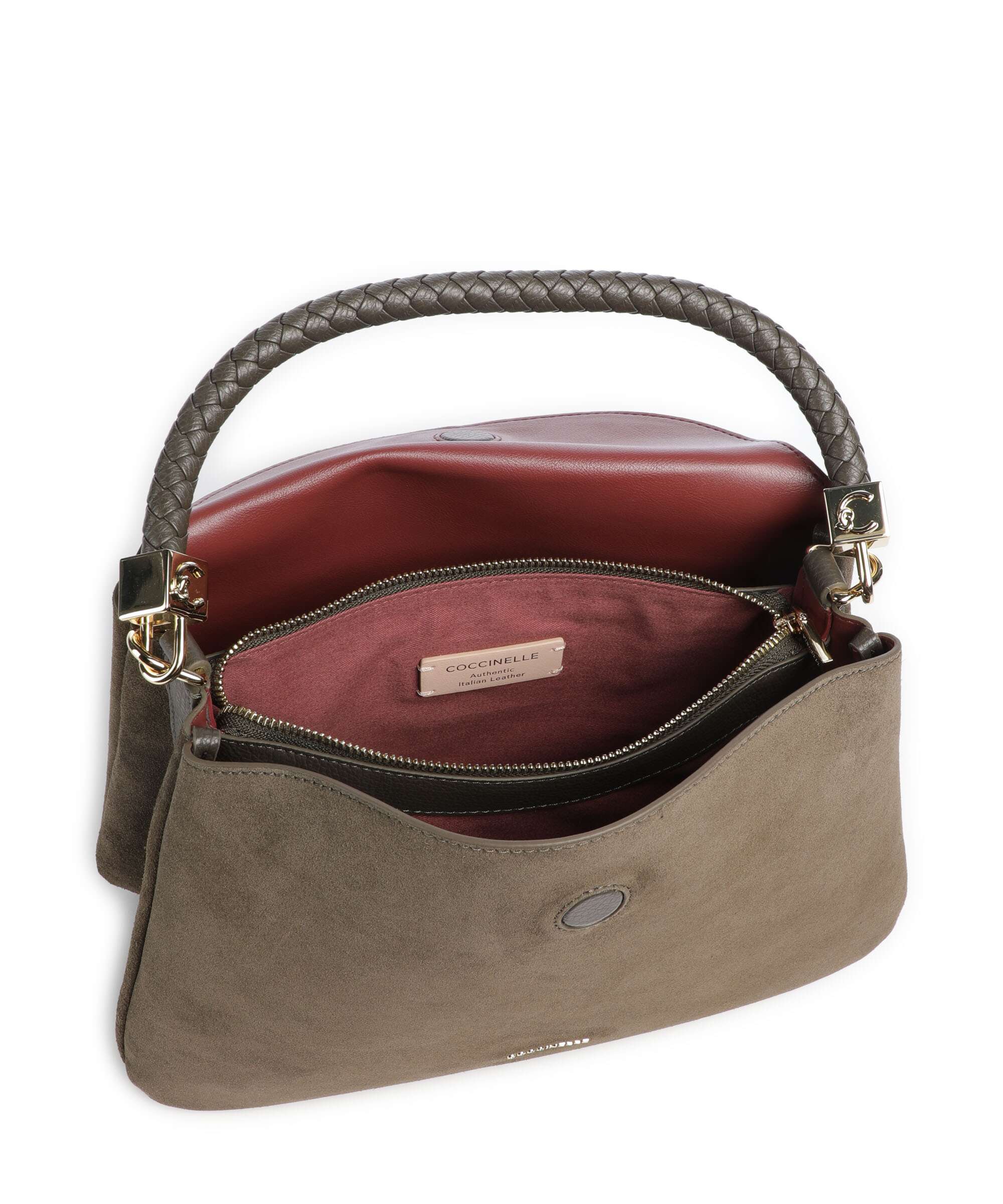 Coccinelle Tiggy Suede Torebka fango - Image 6