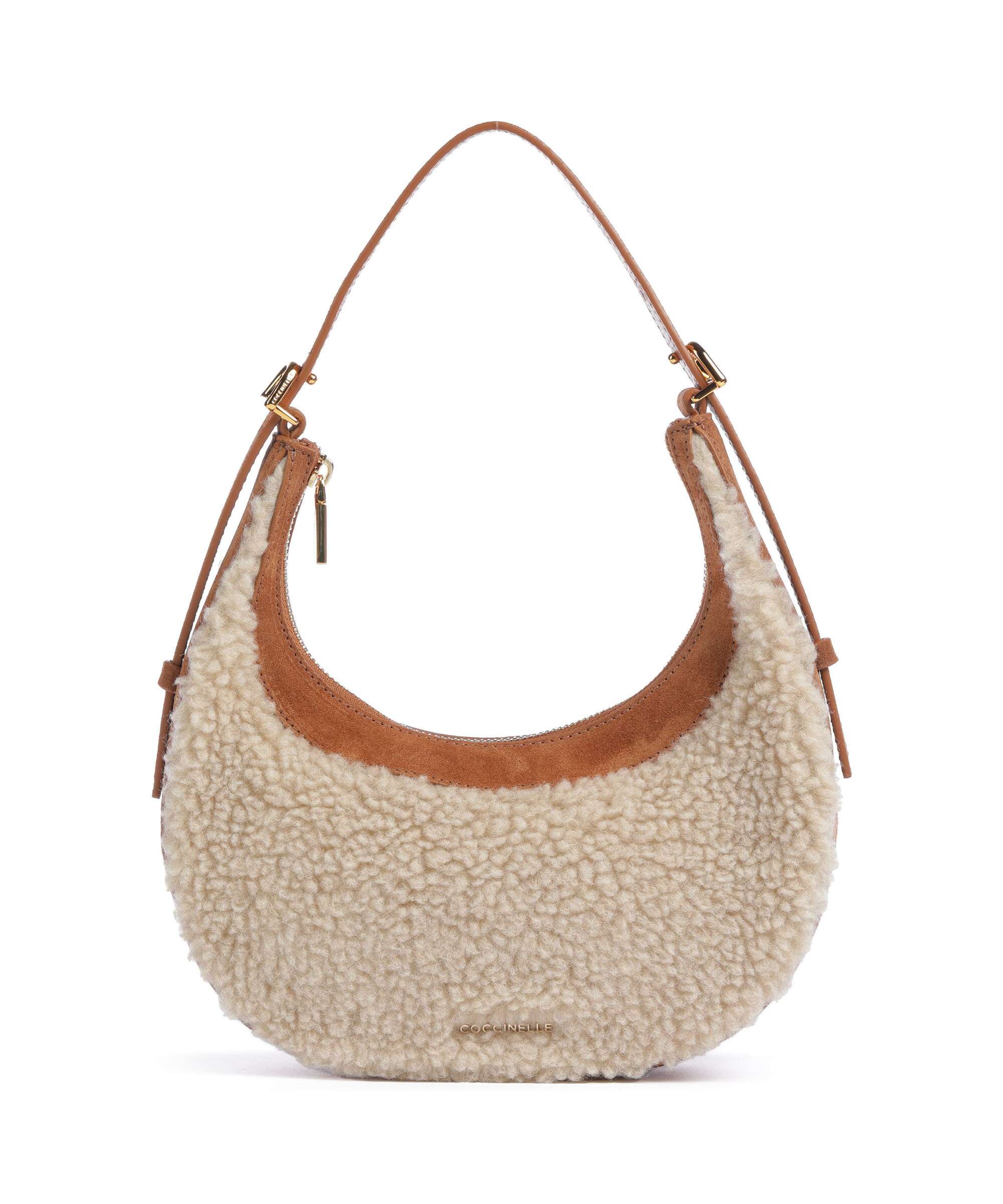 Coccinelle Whisper Torebka worek natural/cuir