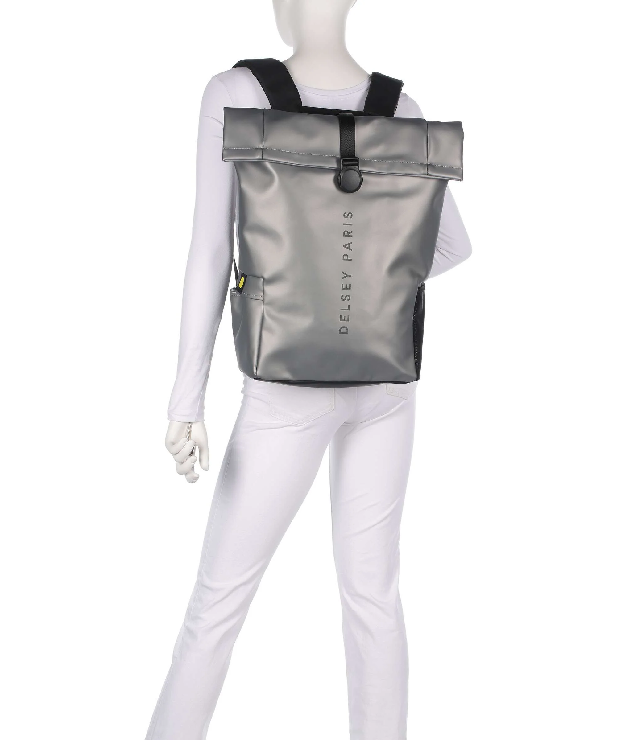 Delsey Paris Turenne Soft Plecak z rolowanym zamknięciem silber - Image 3