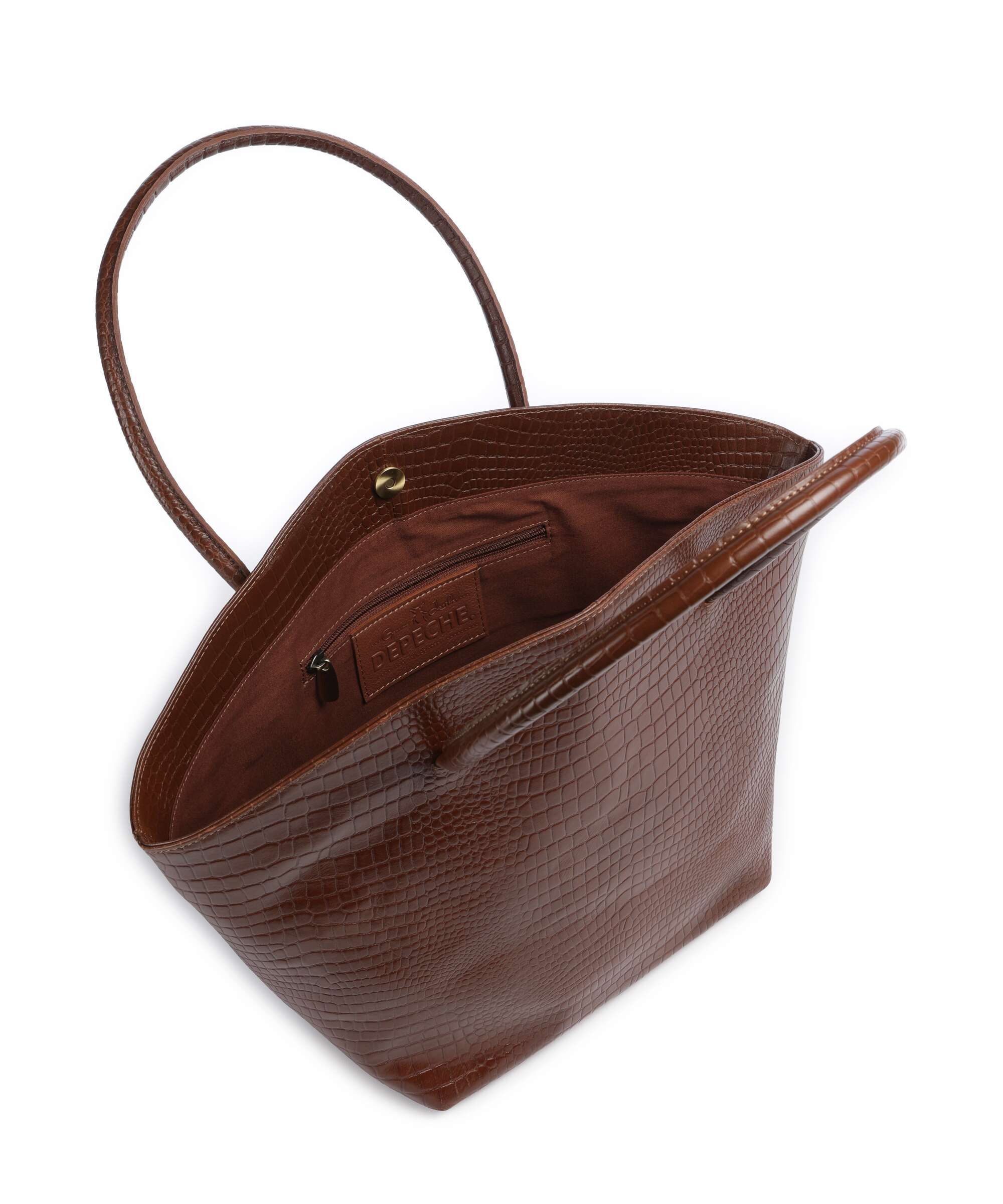 Depeche Fashion Favourites Torba na zakupy cognac croco - Image 5