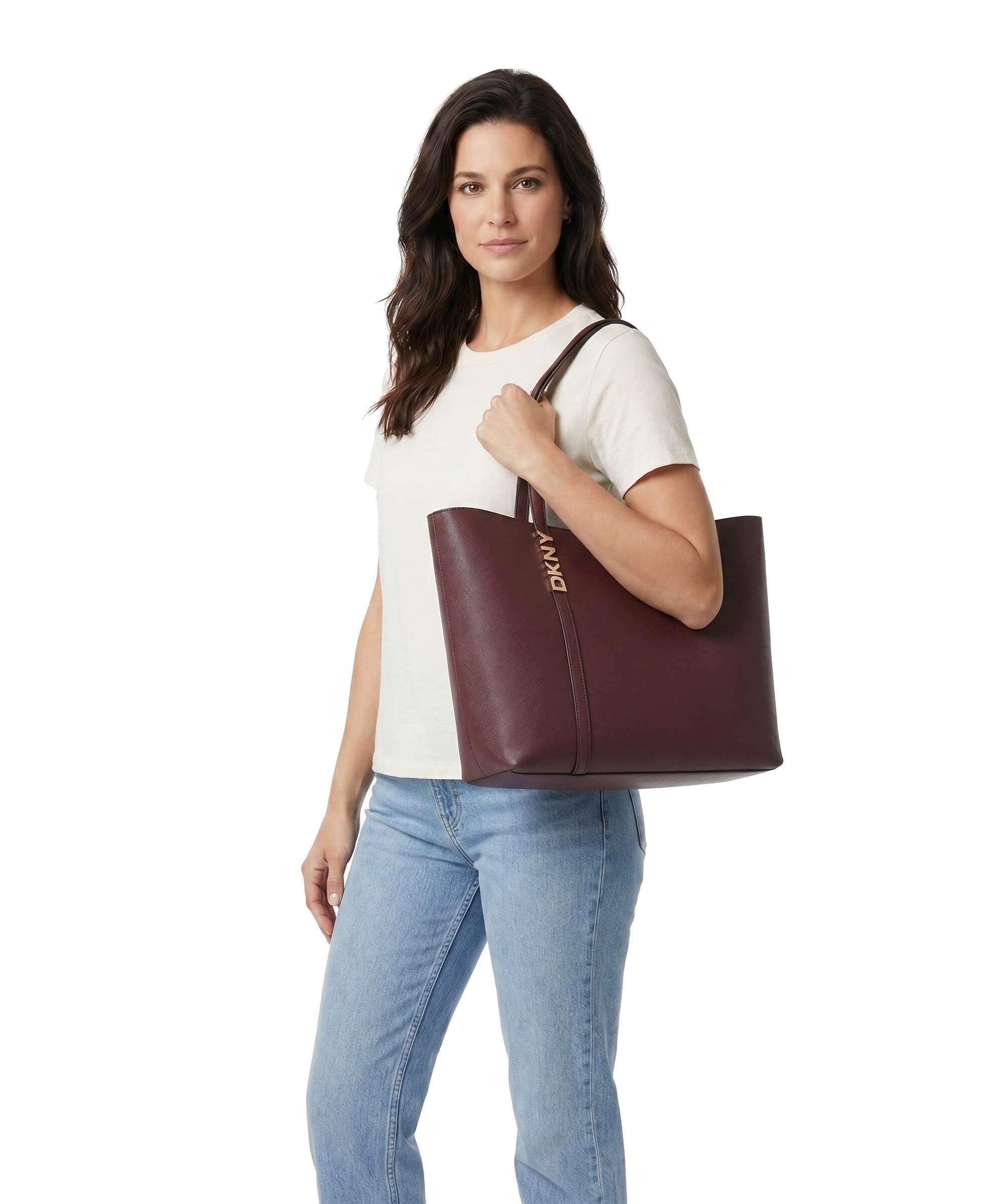 DKNY Avril Torba na zakupy aged wine - Image 3