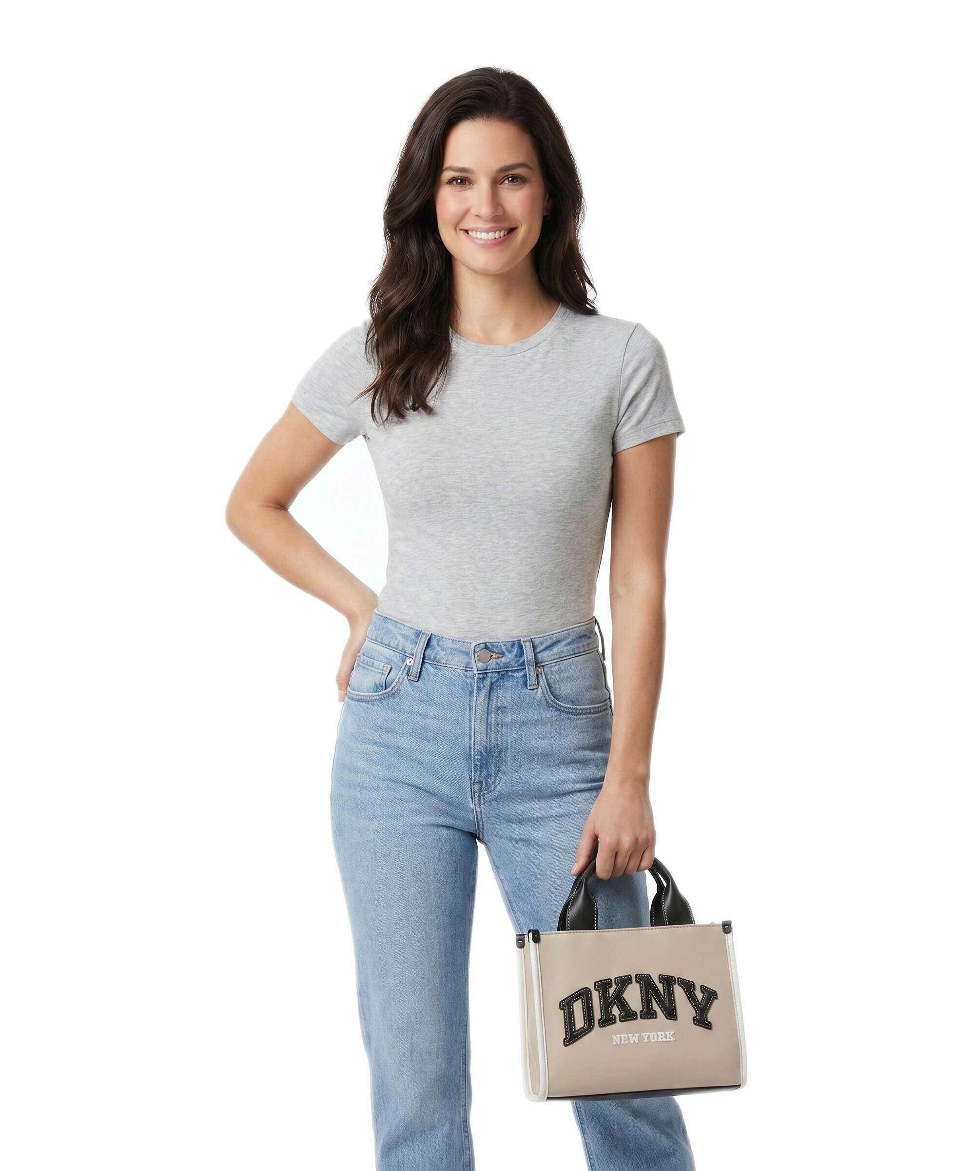 DKNY Hadlee Small Torebka light taupe - Image 3