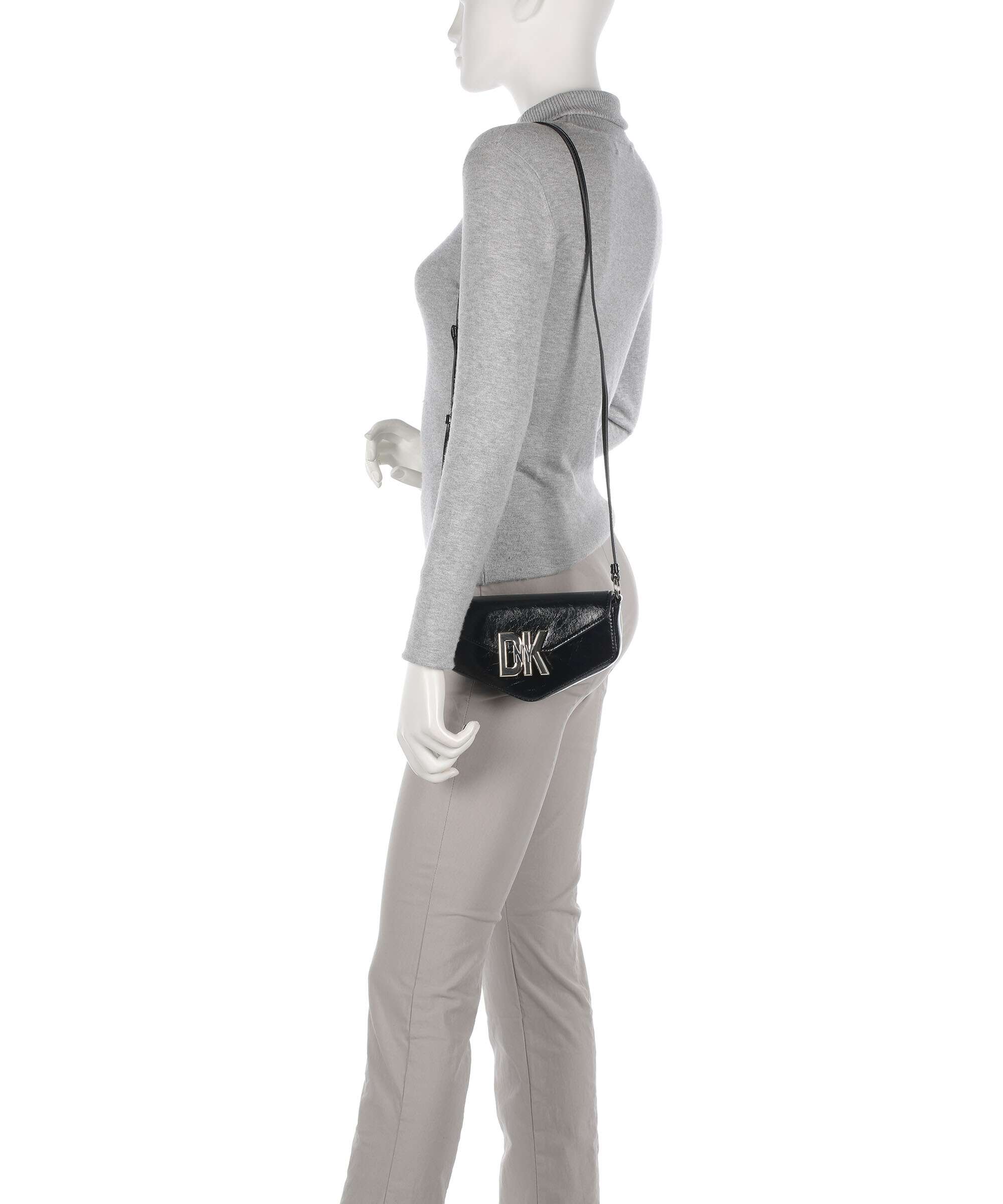 DKNY Milano Downtown Torba przez ramię black/gold - Image 3