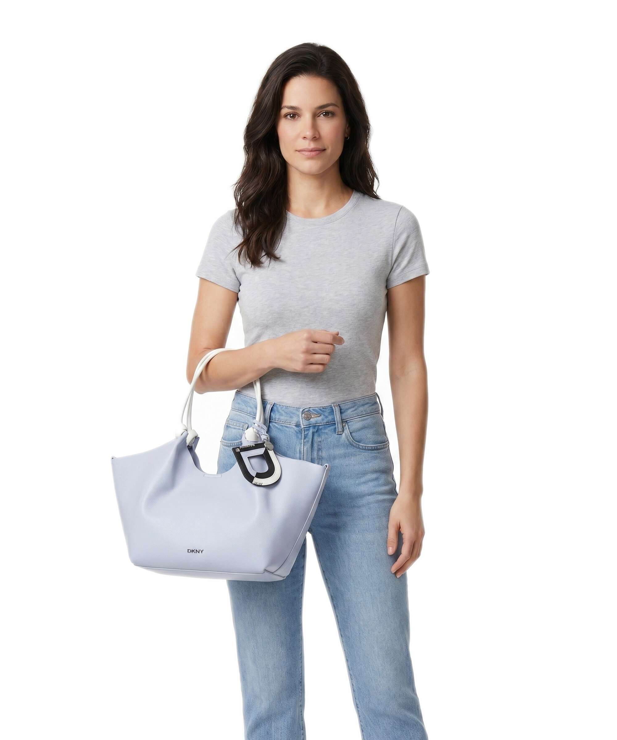 DKNY Paula Medium Torba na zakupy frost blue - Image 3