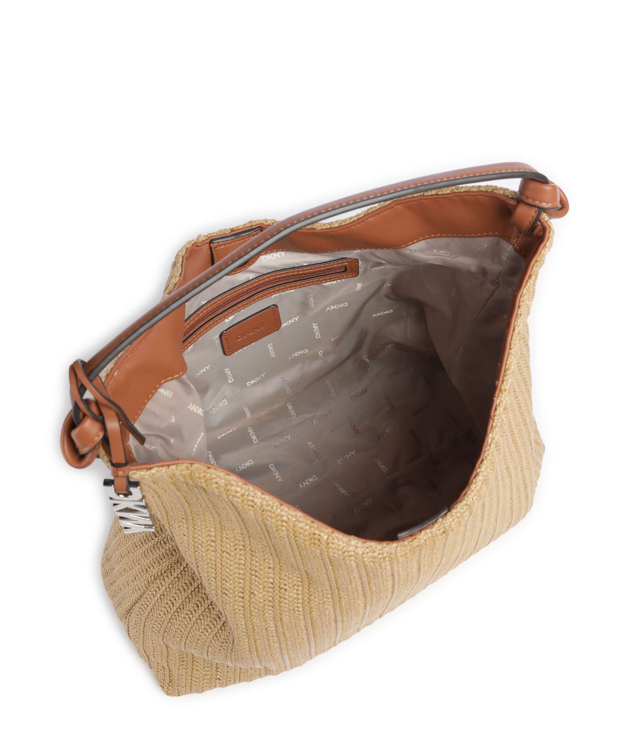 DKNY Paula Torebka worek natural/saddle - Image 5