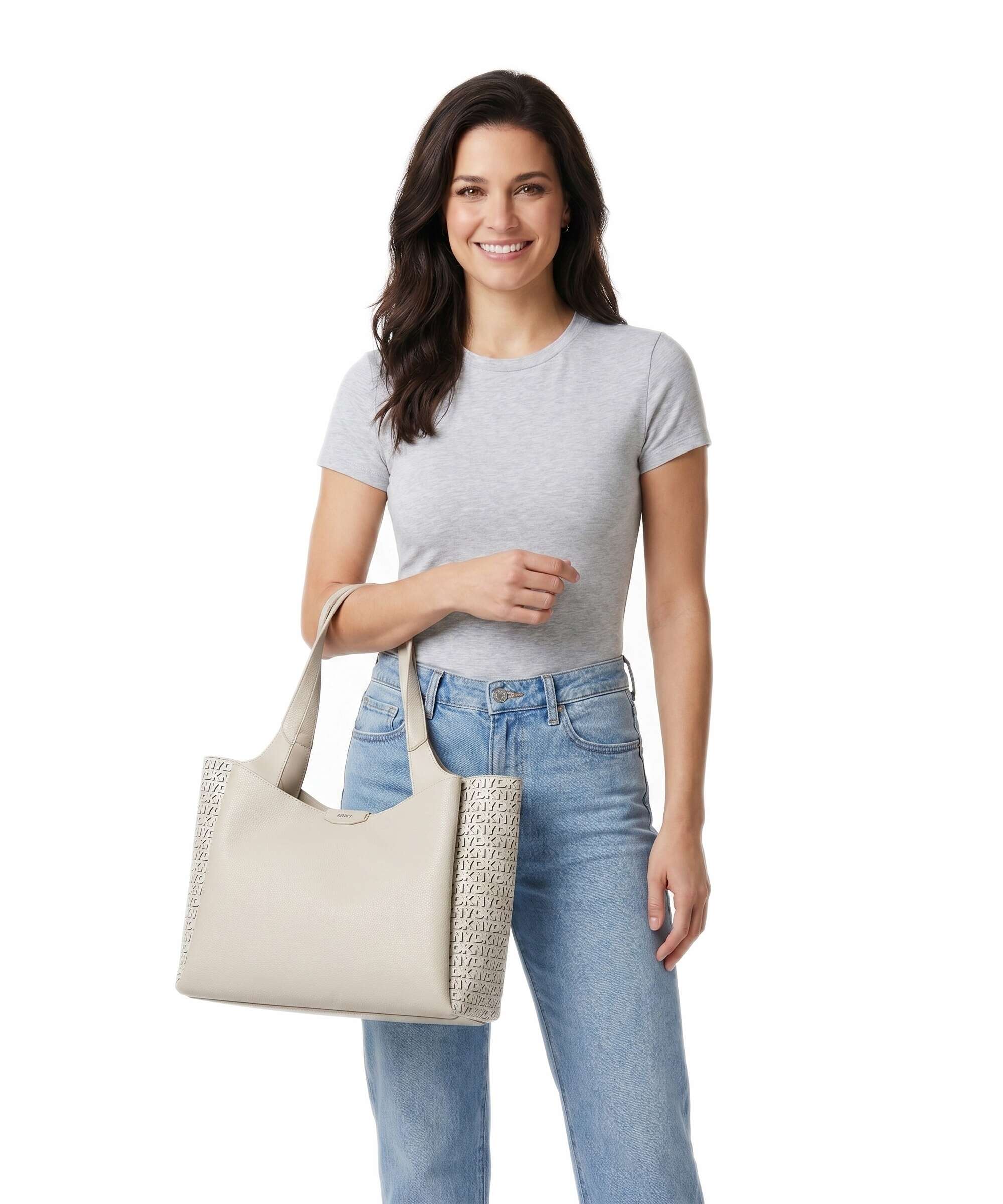 DKNY Willa Torba na zakupy light taupe - Image 3